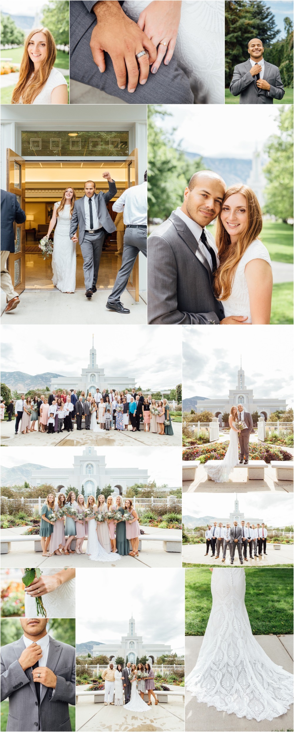 Mount Timpanogos Utah Temple Wedding Photographer