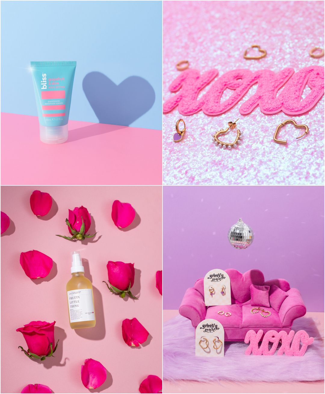 Creative Holiday Product Photography - Valentines Day Themed Product Photos