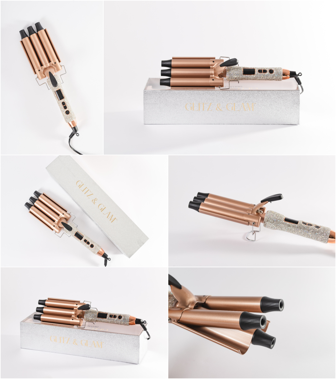 Curling Iron Product Photography - White Background Photos