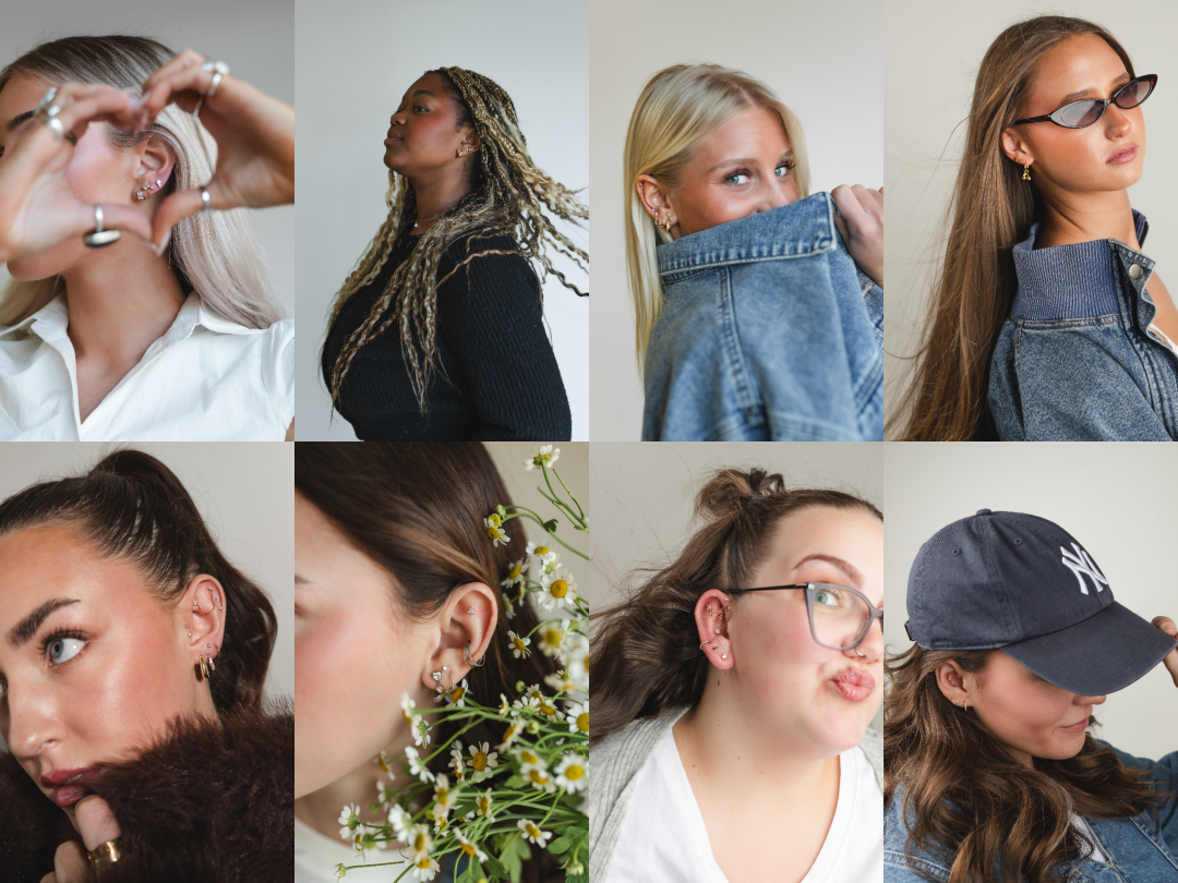 Lifestyle Brand Photographer - Ear Piercing Studio and Earrings Photography