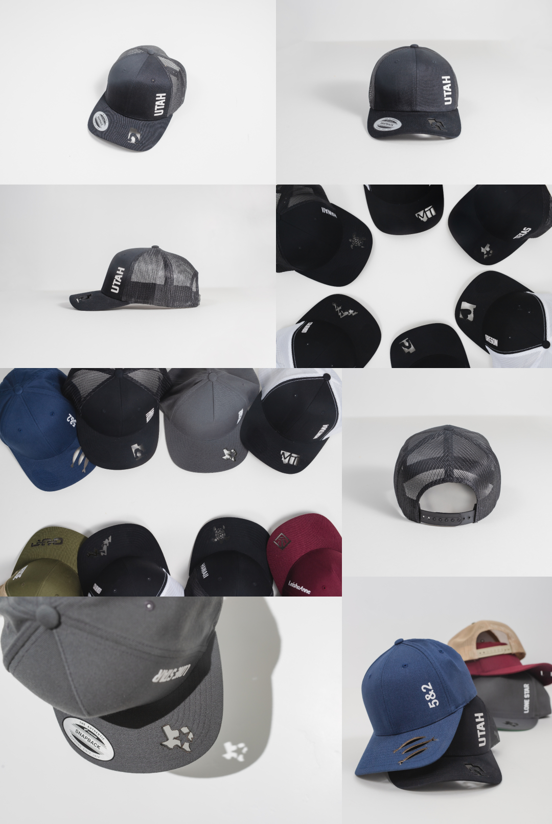 Product and Brand Photography - Engraved hats