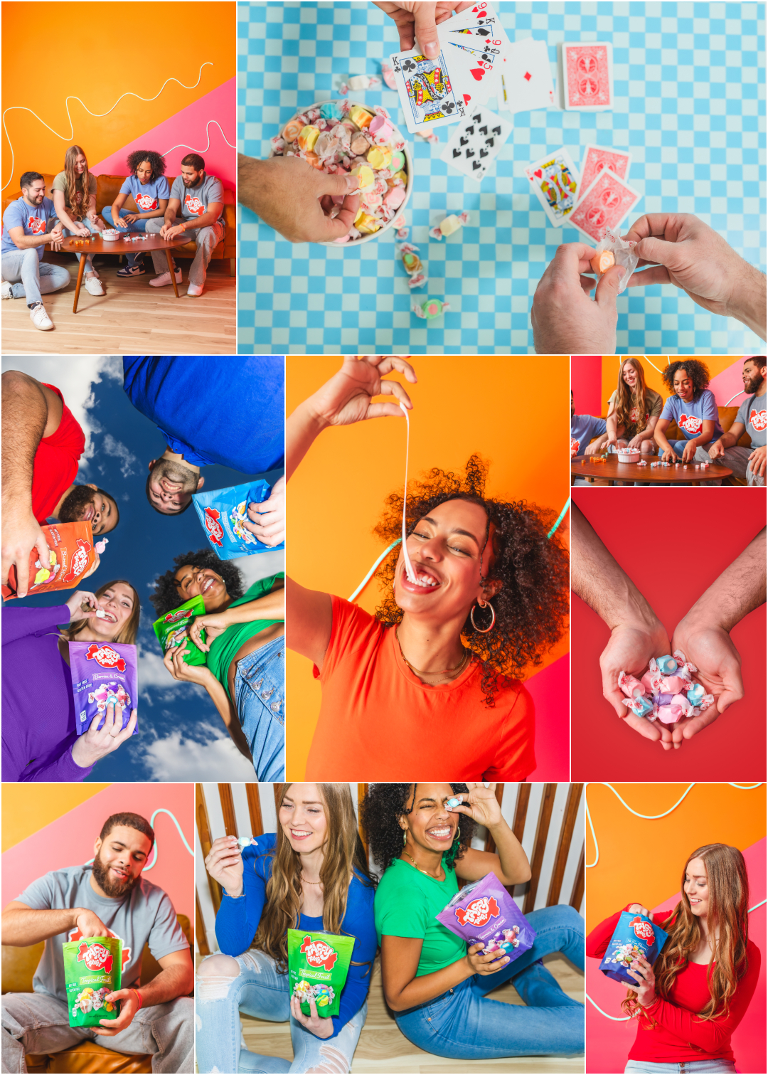 Lifestyle Brand Photographer in Utah - Bright and Colorful Taffy Candy