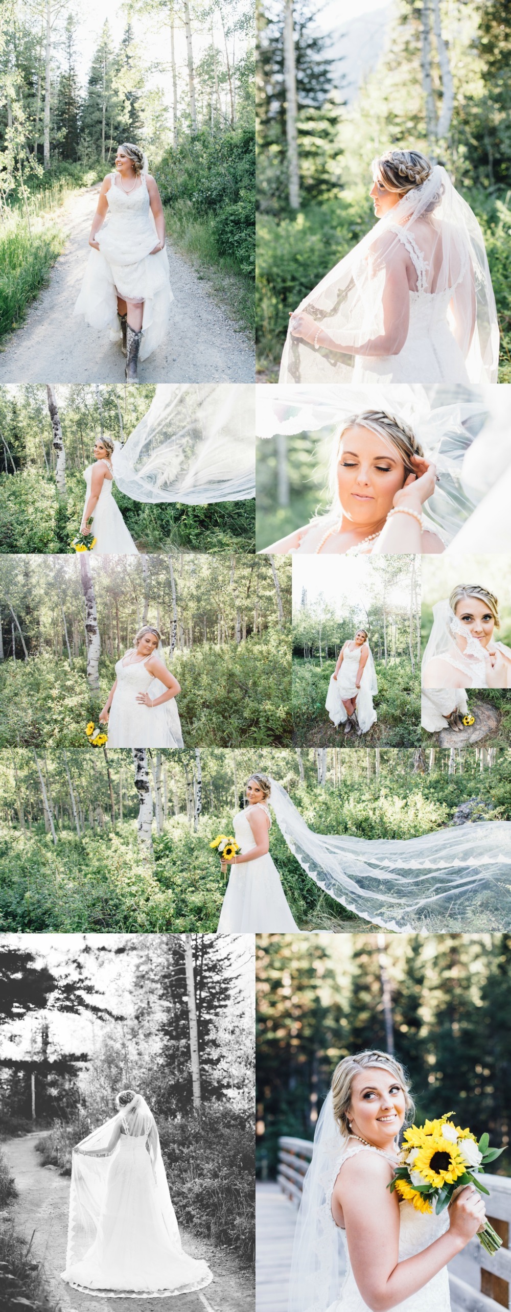 Big Cottonwood Canyon Bridal Photographer