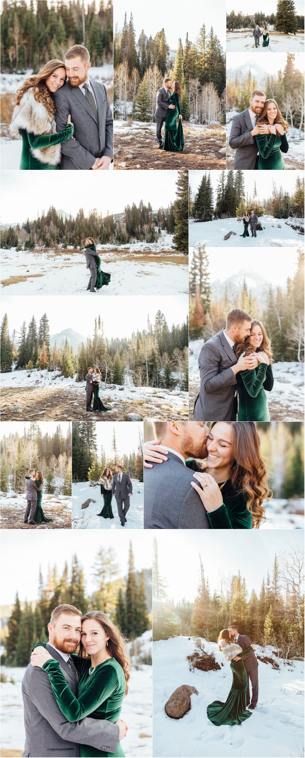 Big Cottonwood Canyon Jordan Pines Salt Lake County Engagement Photographer