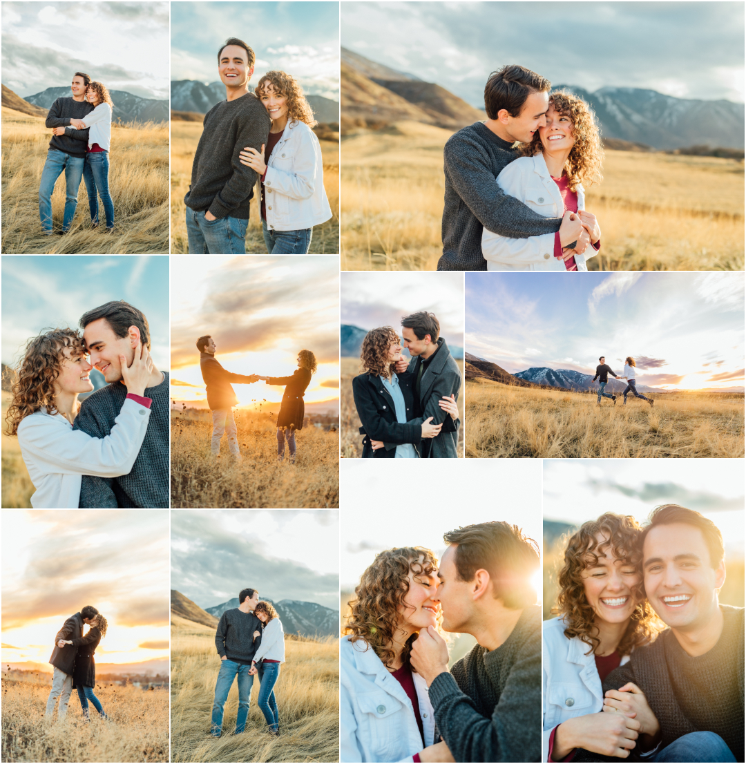 Springville Utah Winter Engagement Photographer