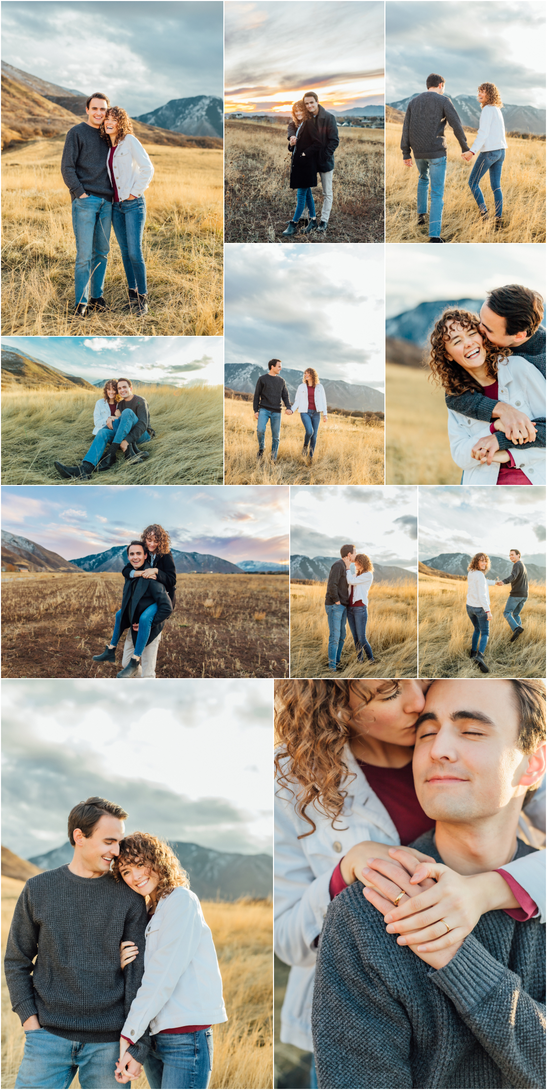 Springville Utah Winter Engagement Photographer