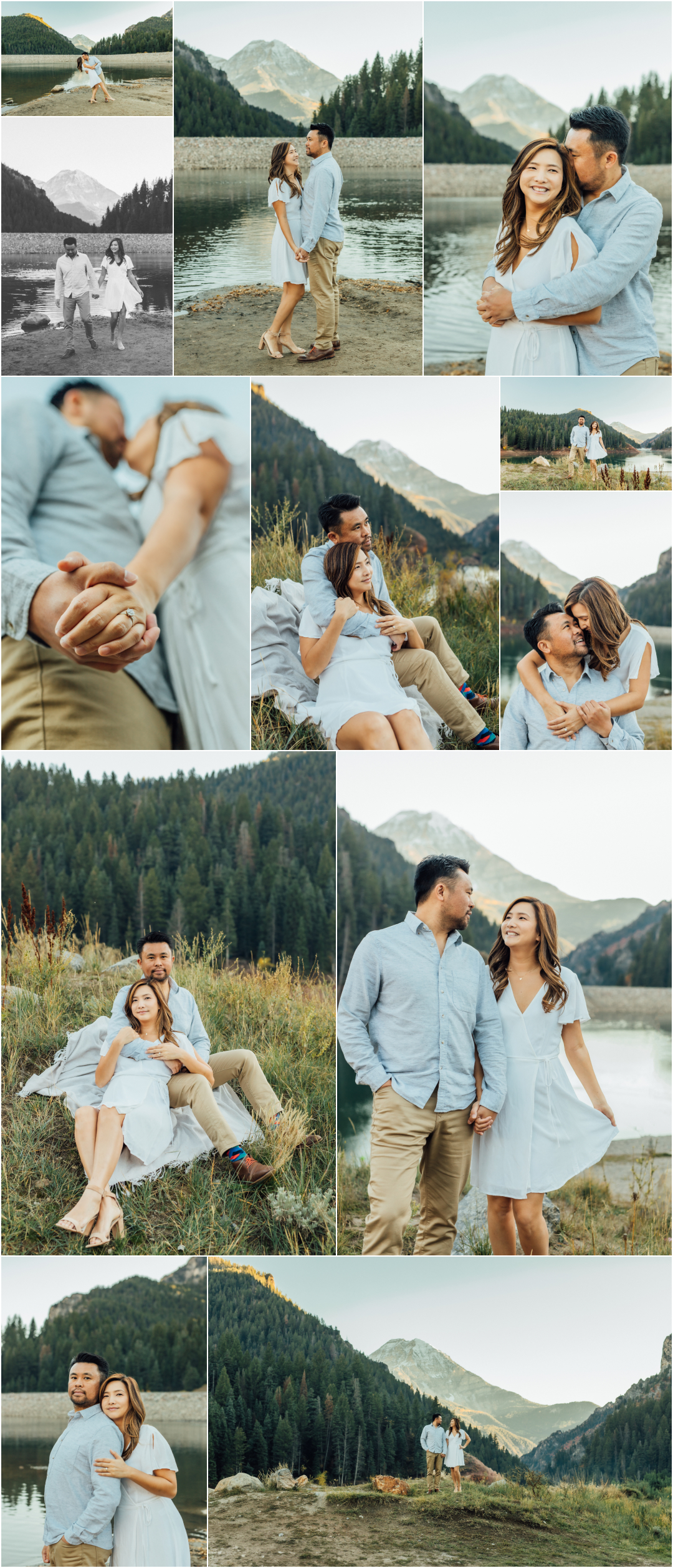 Utah Fall Engagements - Tibble Fork Photographer