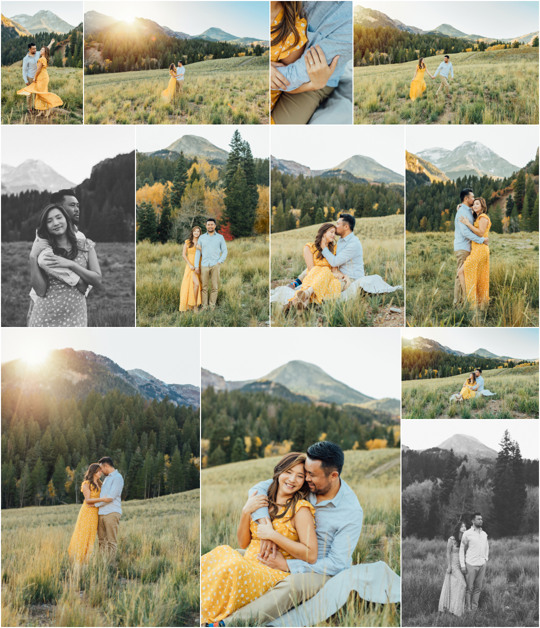 Utah Fall Engagements - Tibble Fork Photographer