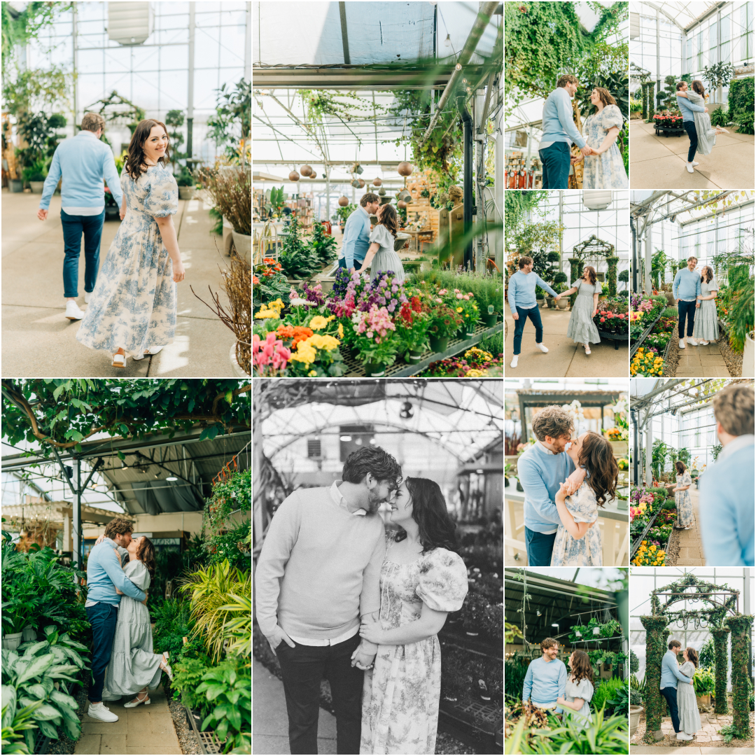 Draper Indoor Greenhouse Engagements - Cactus and Tropicals Engagement Photography