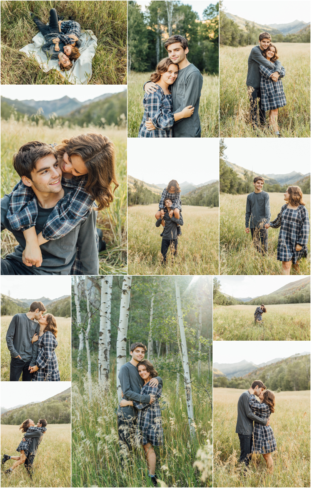 Provo Canyon Big Springs Engagement Couple Utah Photographer