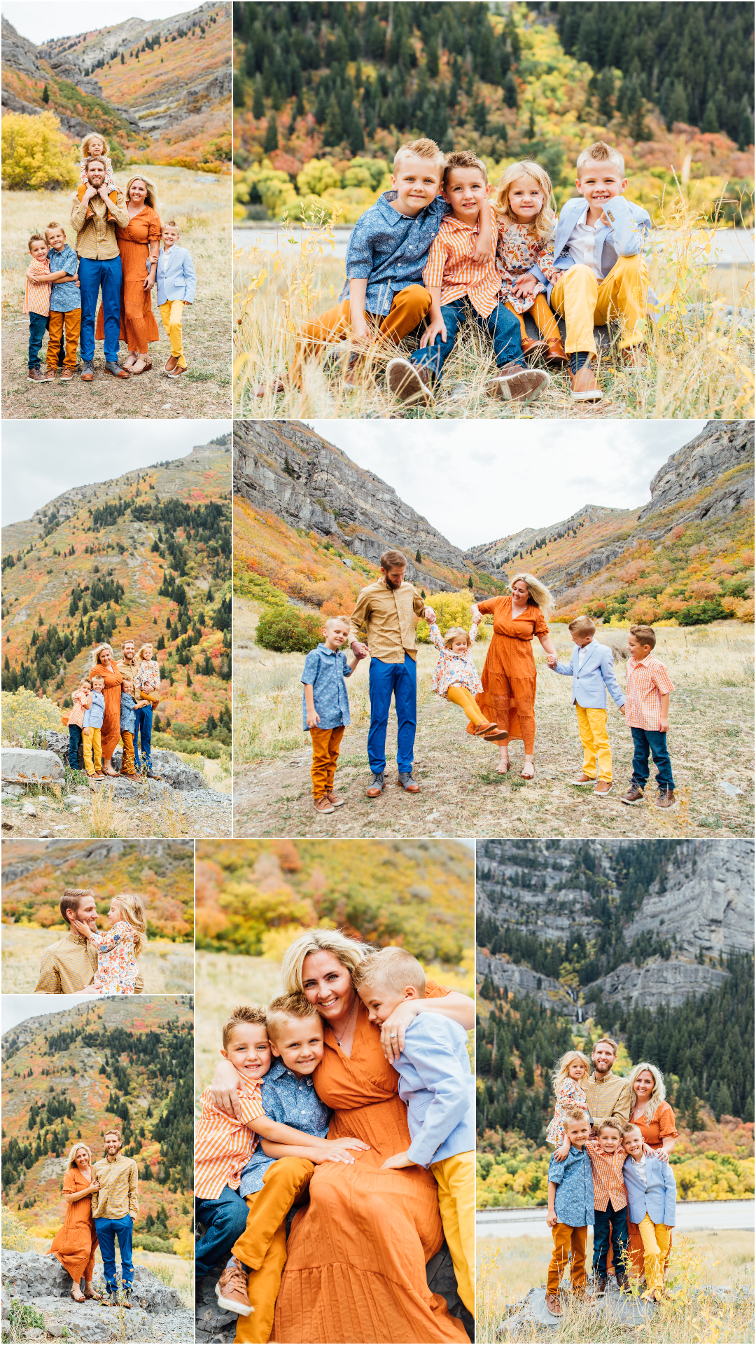 Fall family photographer in Provo Utah