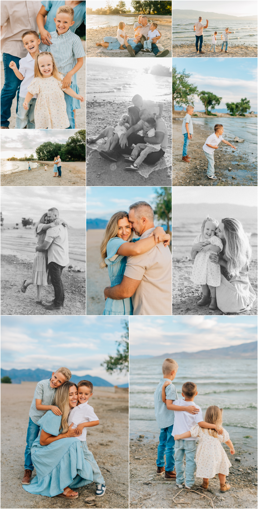 Family of five - Utah Lake Beach Mini Session