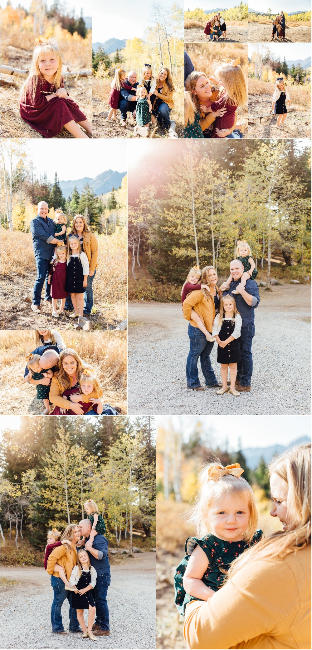 American Fork Canyon Salamander Flat Fall Family Photographer