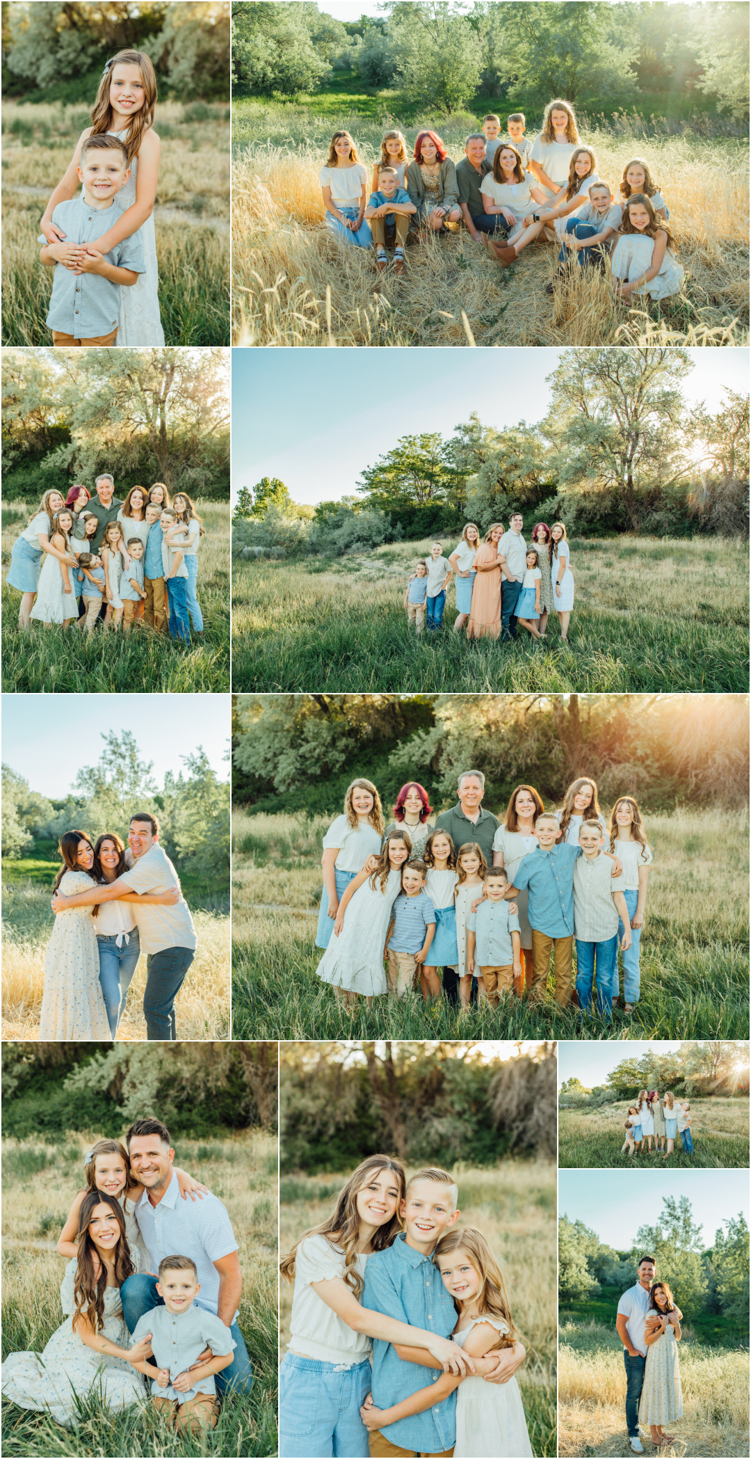 Hunter Park American Fork Extended Family Photographer in Utah