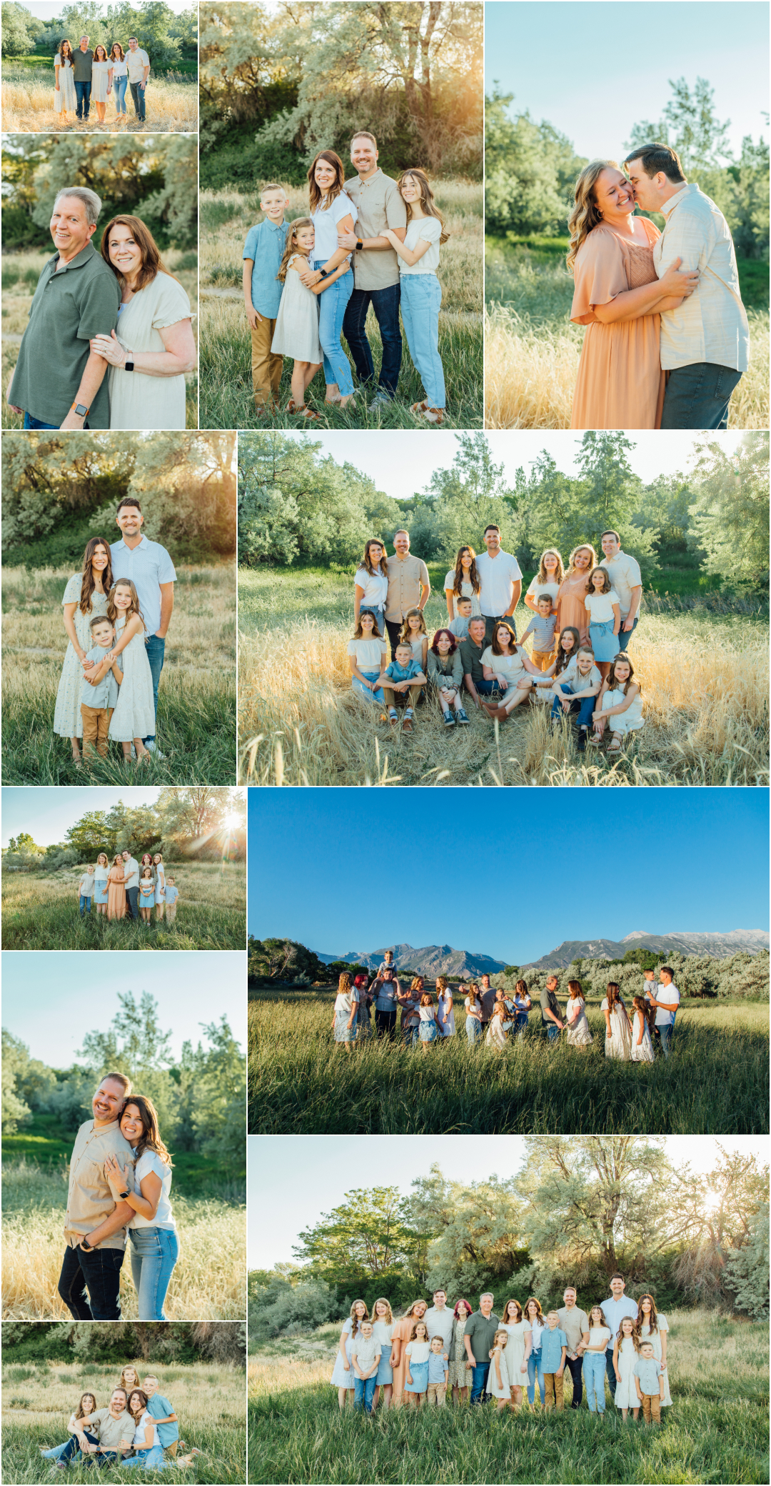 Hunter Park American Fork Extended Family Photographer in Utah