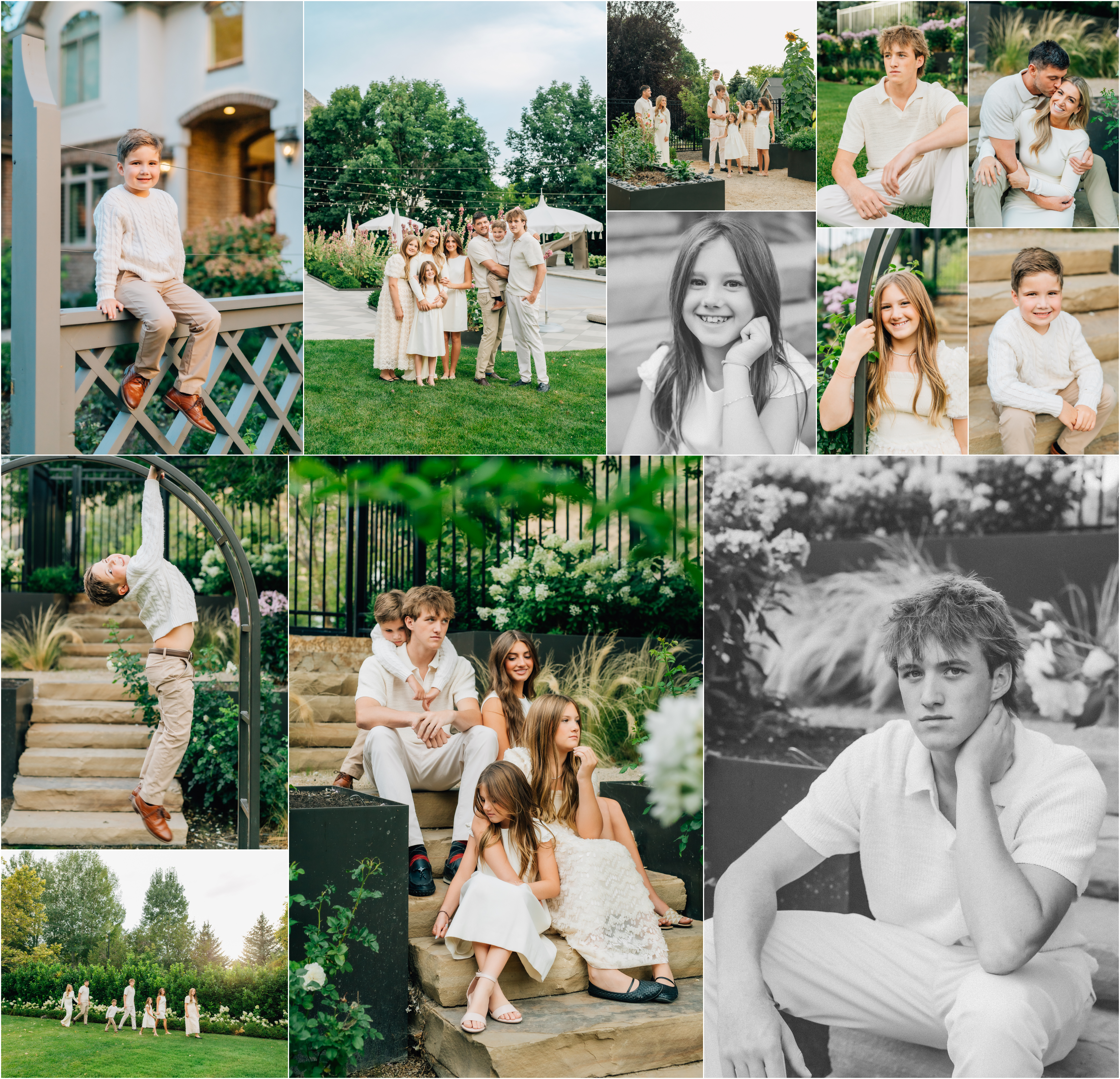 Family of Seven Photography - Alpine Backyard Garden