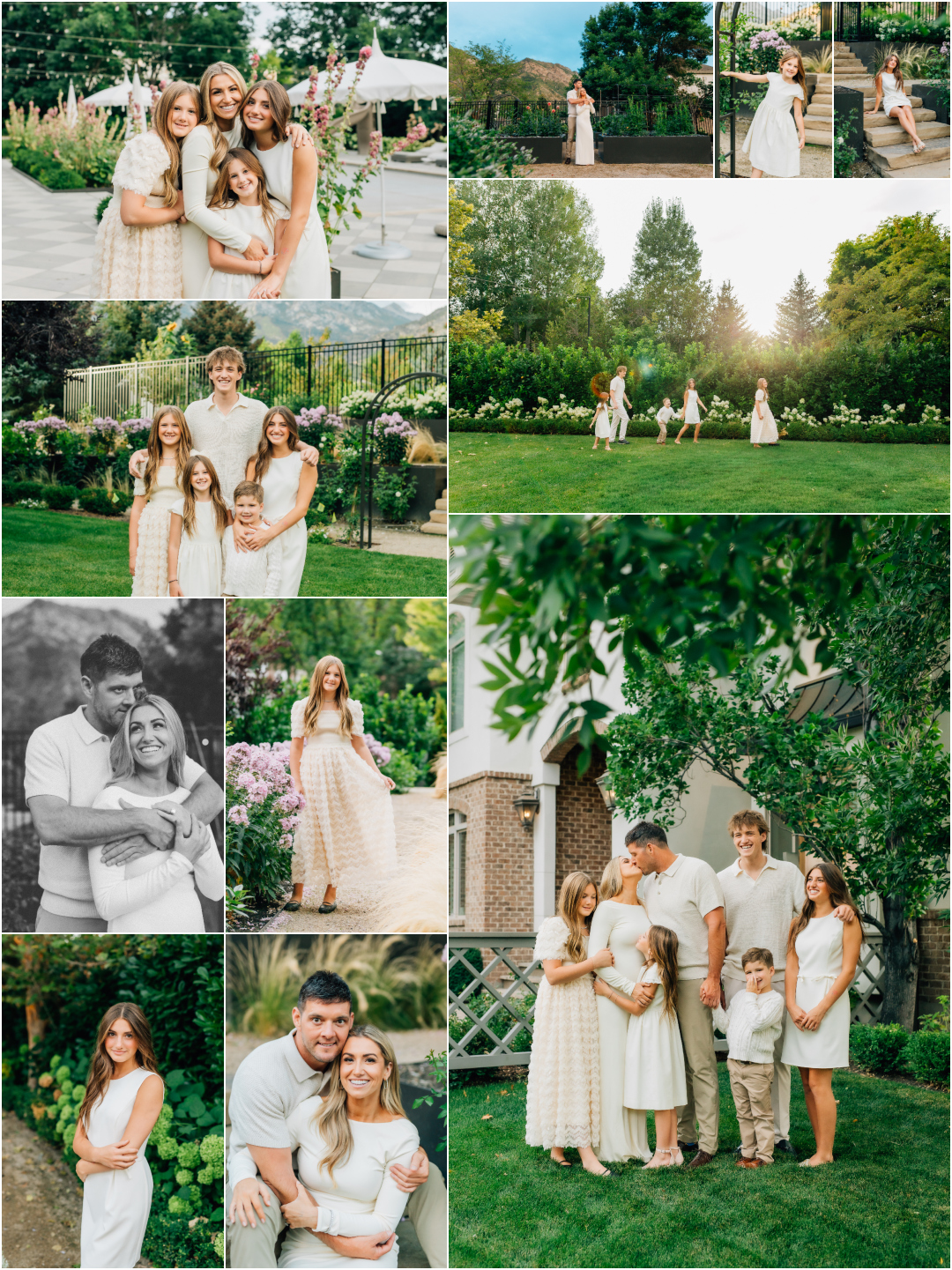 Family of Seven Photography - Alpine Backyard Garden