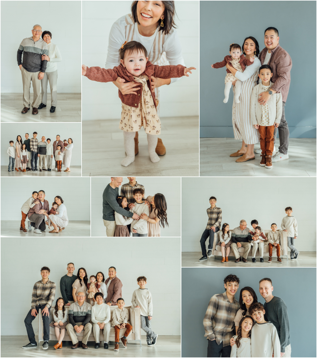 Blank Space Studio Photographer - Indoor Extended Family Pictures