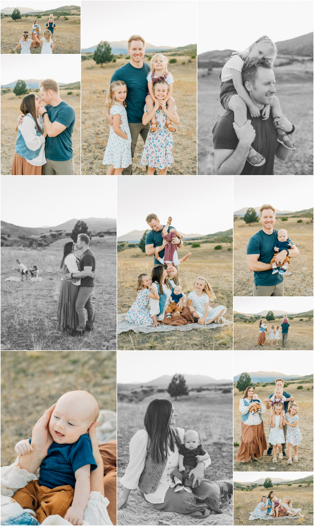 Spanish Fork Utah Photographer - Family of six Photos with kids