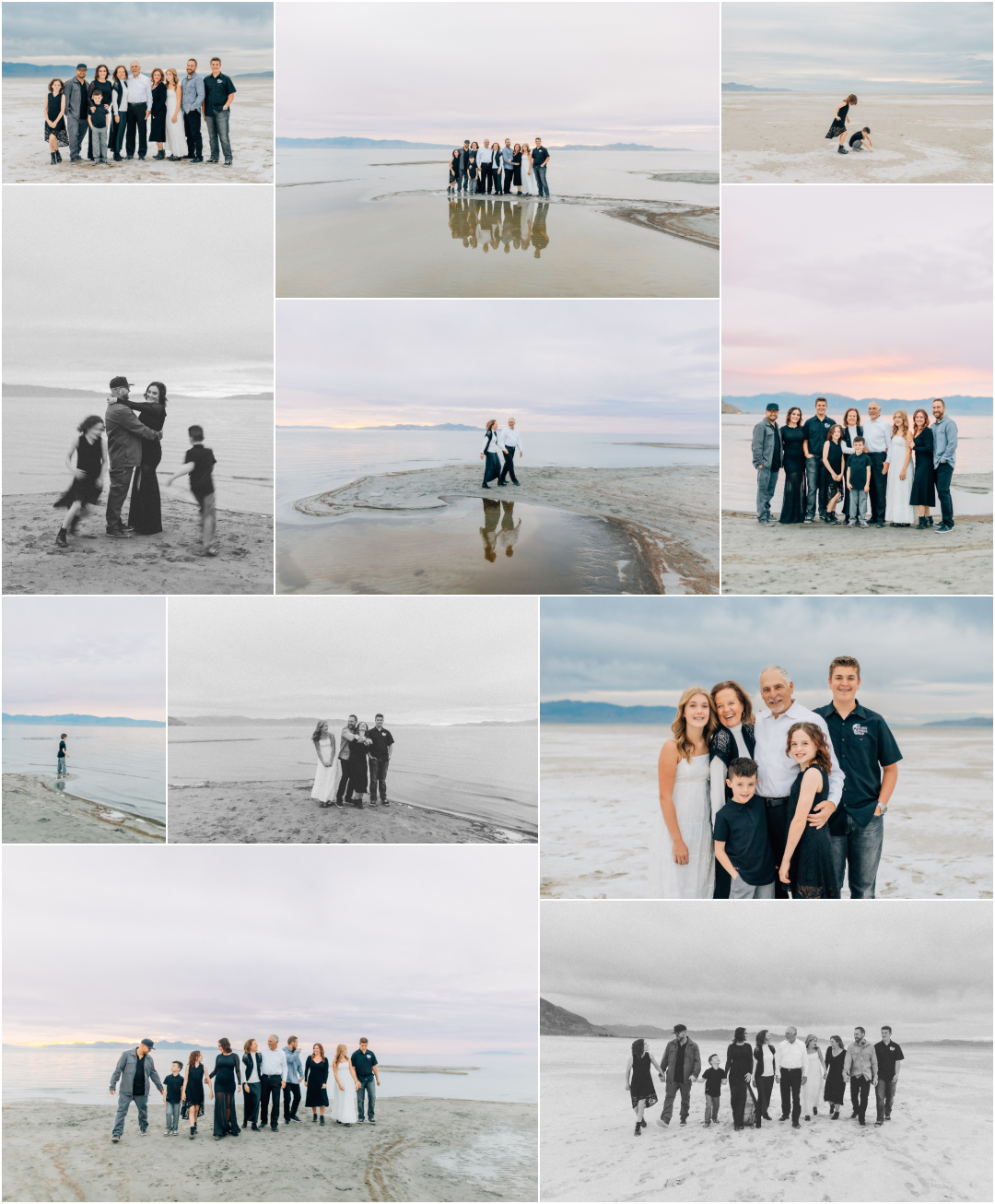 Extended Family Pictures in Salt Lake City - Great Saltair Photographer