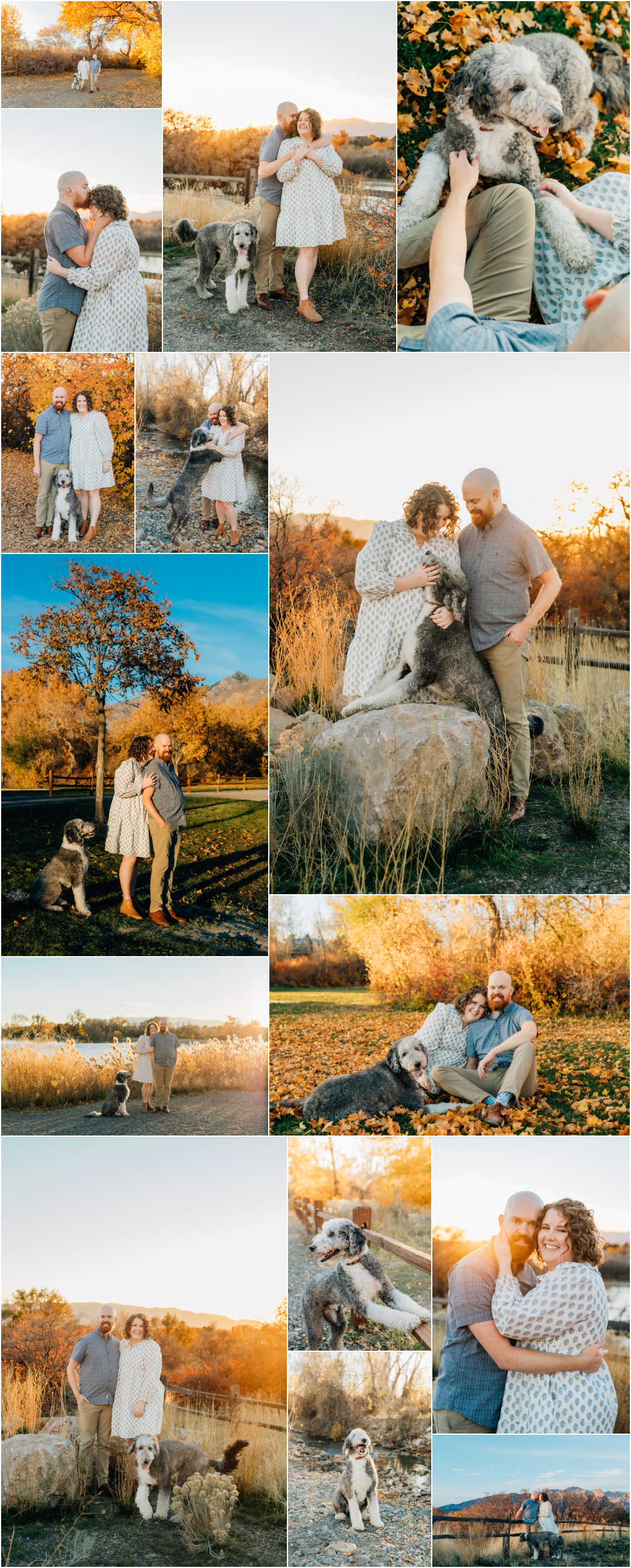 Couples Photography with your dog - Highland Utah Fall Photographer