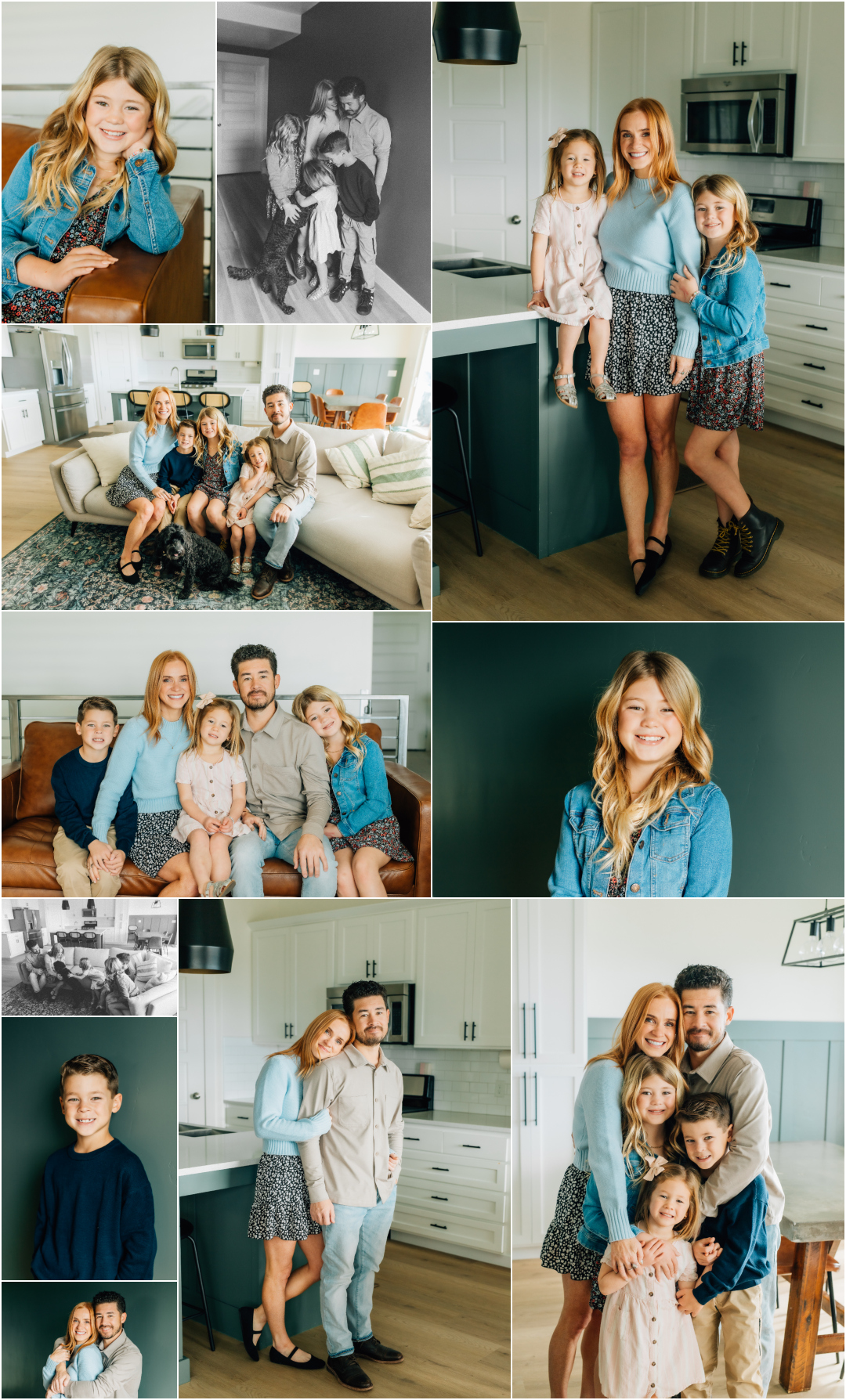 Family Pictures inside your home - Utah County Photography