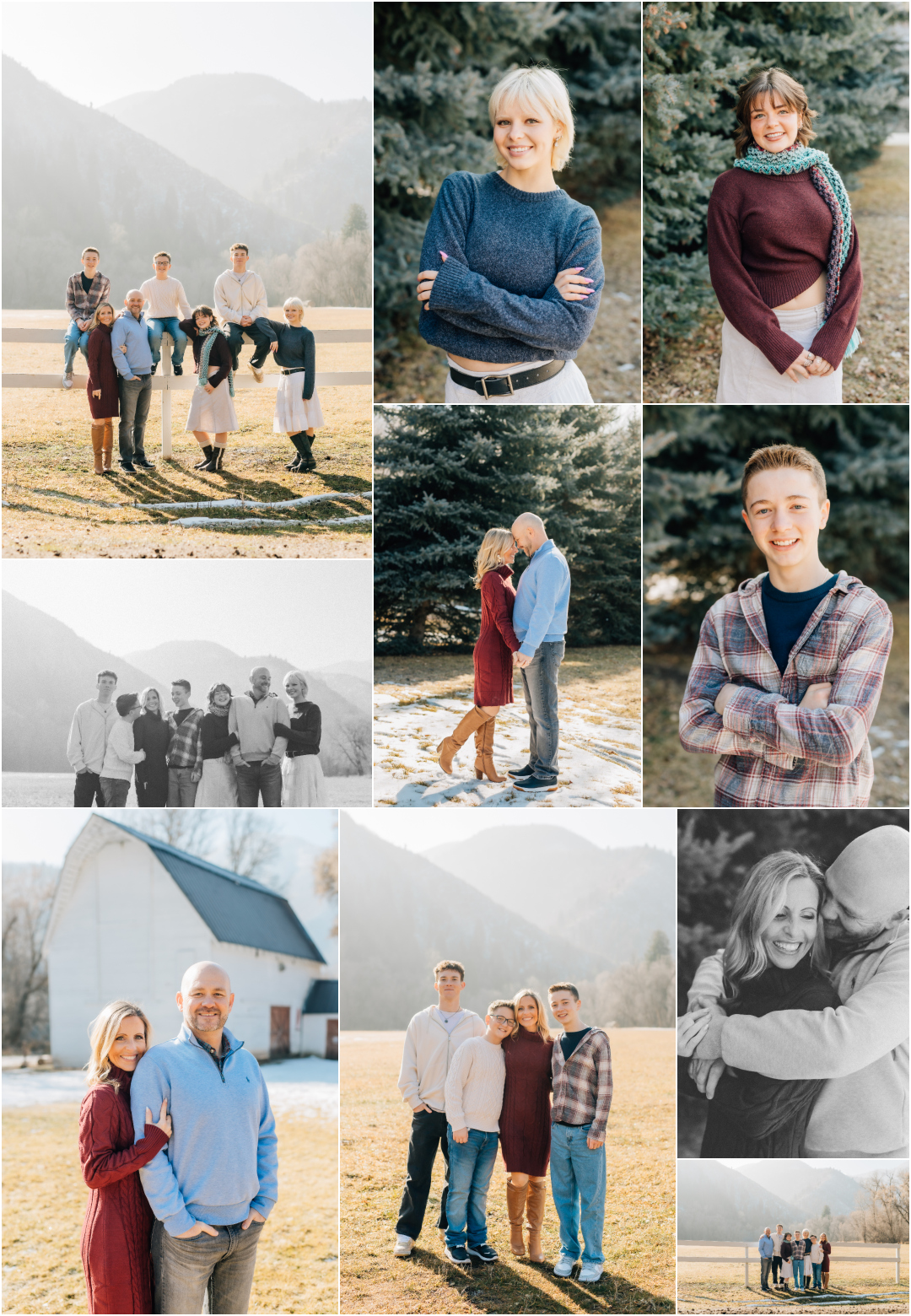 Jolley's Ranch Family Photographer - Hobble Creek Canyon Winter Photoshoot
