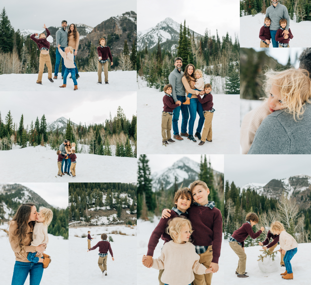 Big Cottonwood Canyon Photography - Jordan Pines Winter Family Photoshoot