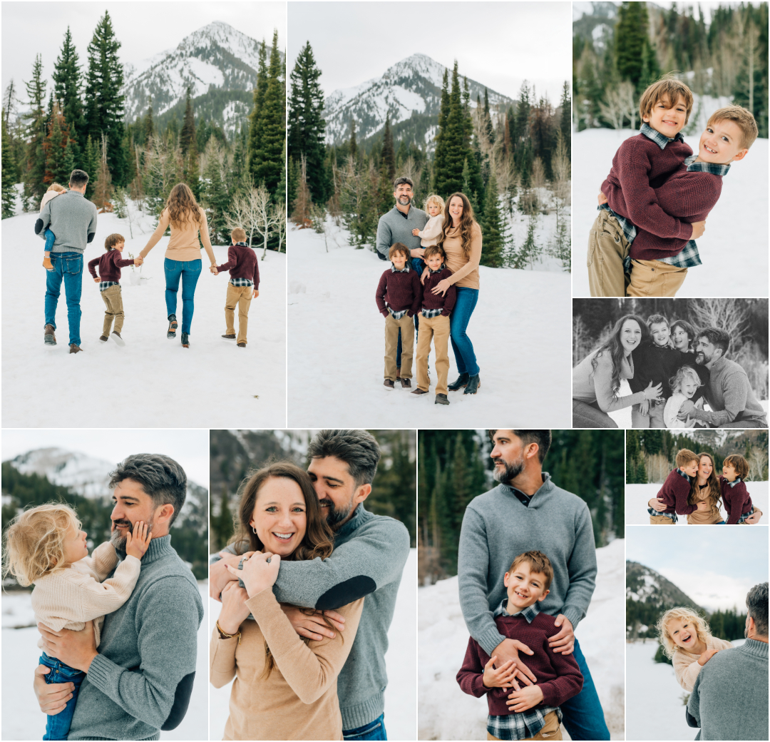 Big Cottonwood Canyon Photography - Jordan Pines Winter Family Photoshoot