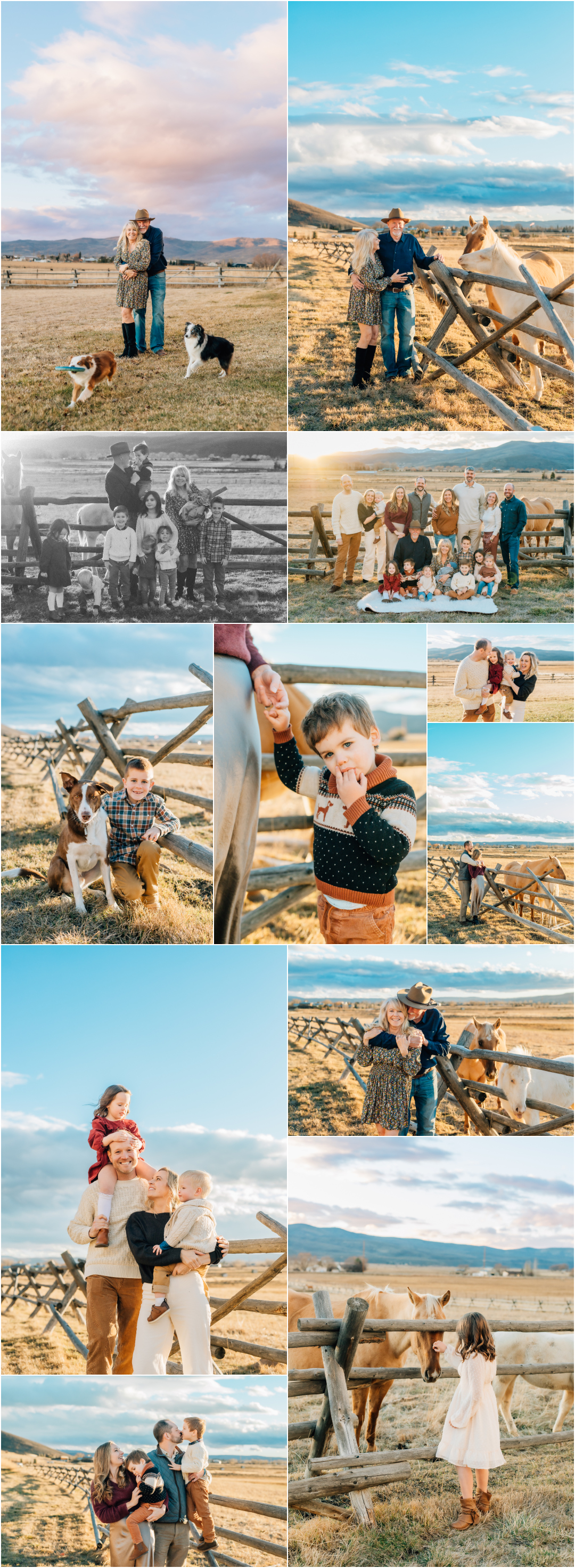 Kamas Utah Photographer - Large Extended Family Pictures in your Backyard
