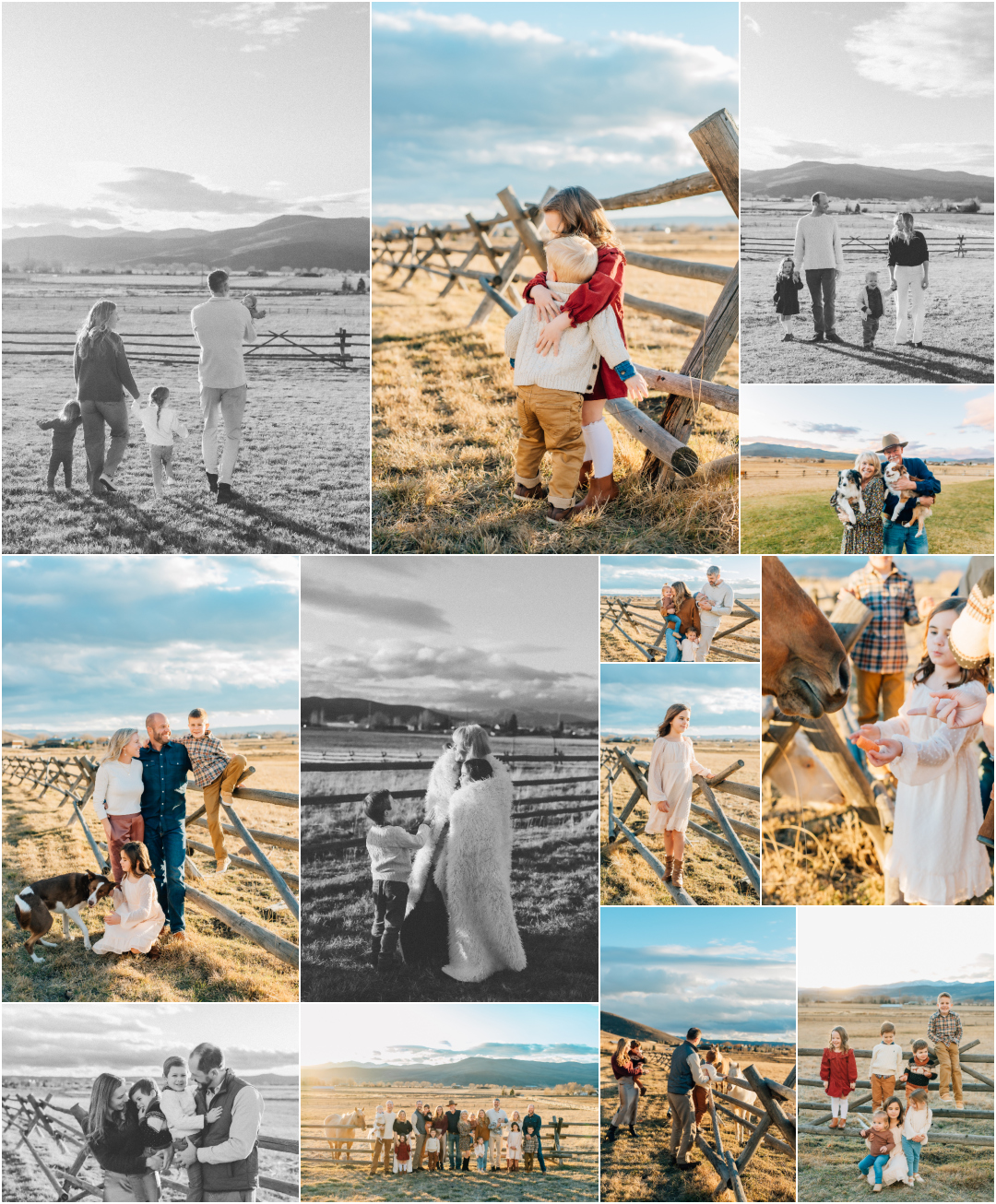 Kamas Utah Photographer - Large Extended Family Pictures in your Backyard