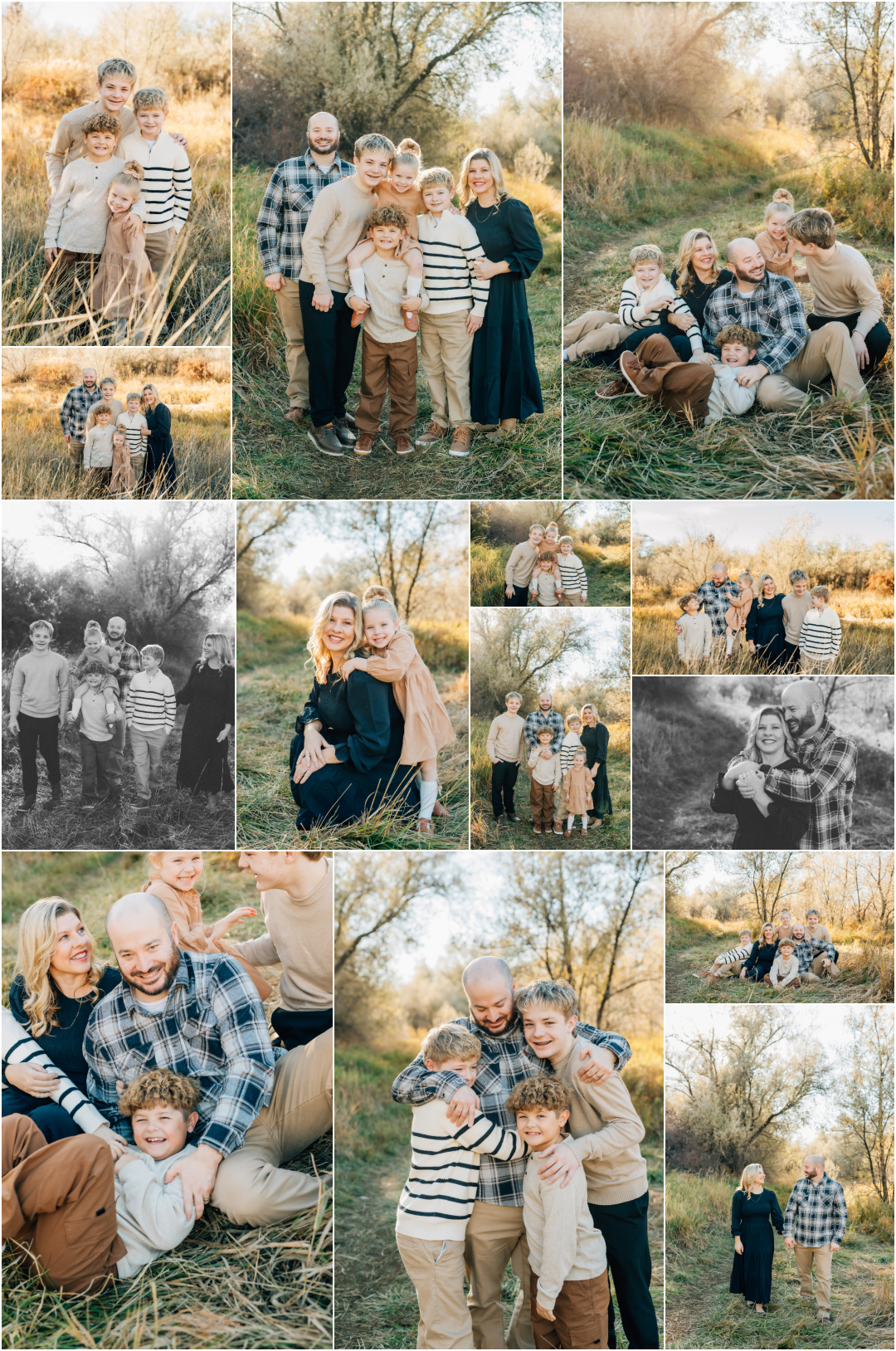 Fall Family of six Photography Lehi Utah Photographer