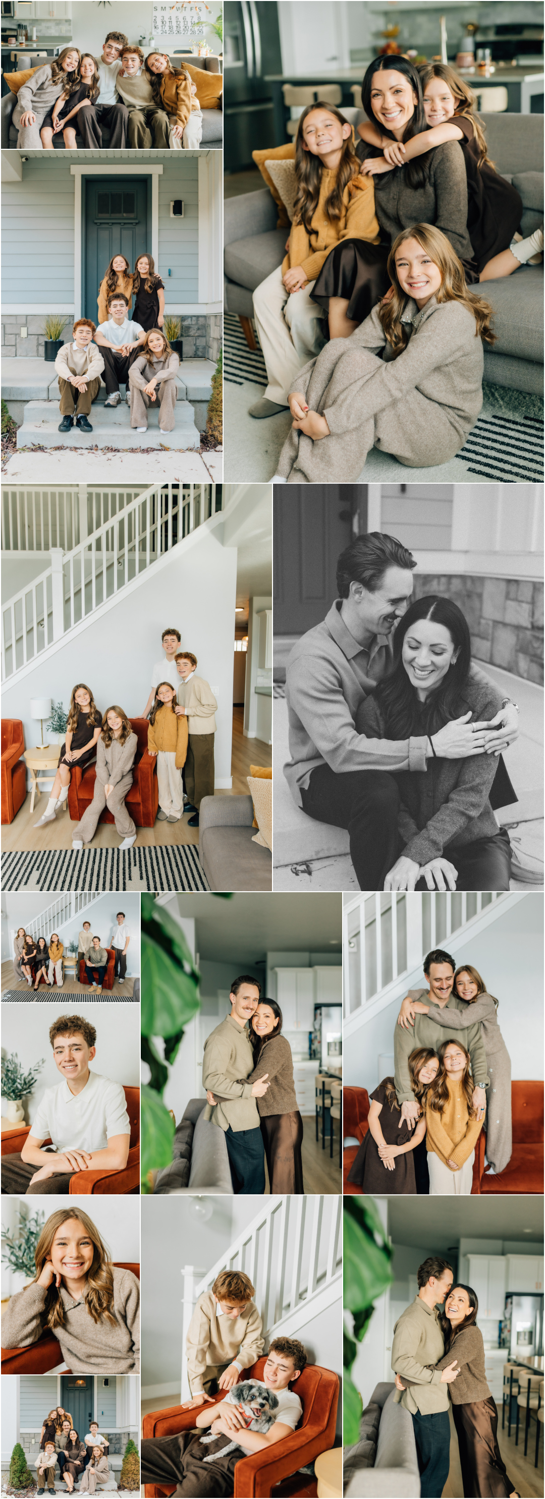 Salt Lake County Photographer - Family Pictures inside your home