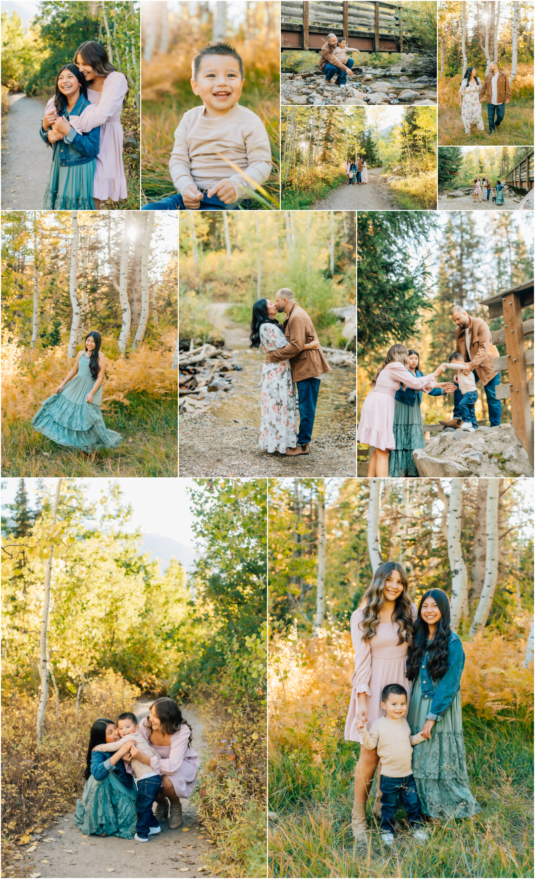 Little Cottonwood Canyon Photographer - SLC Fall Family of five Photos