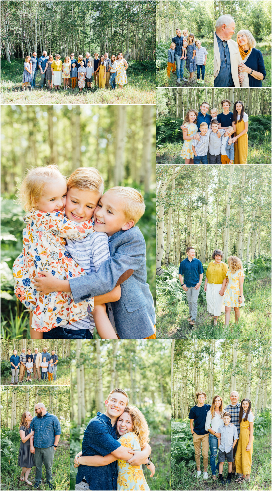 Little Cottonwood Canyon Utah Extended Family Session Photographer