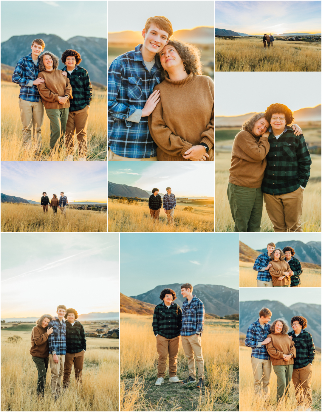 Mapleton Utah Family Pictures - Mom and Sons Photography