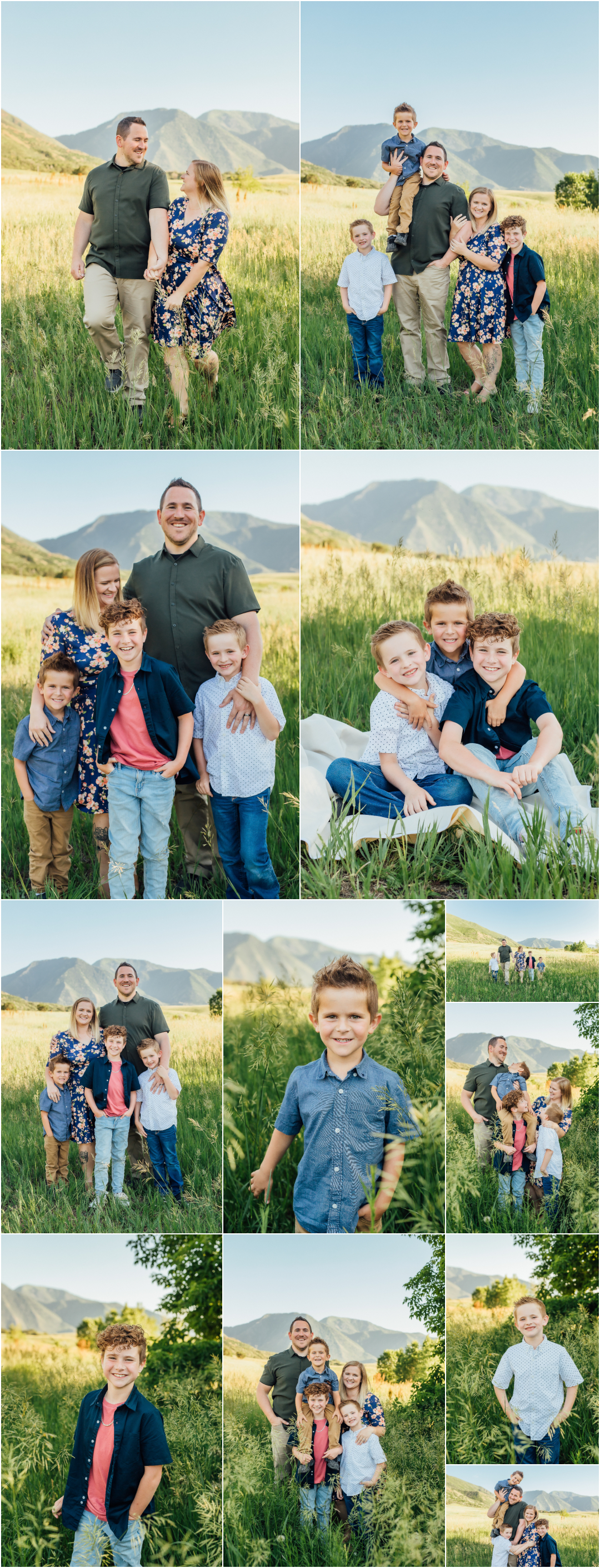 Mapleton Family Photographer - Utah Summer Family Pictures
