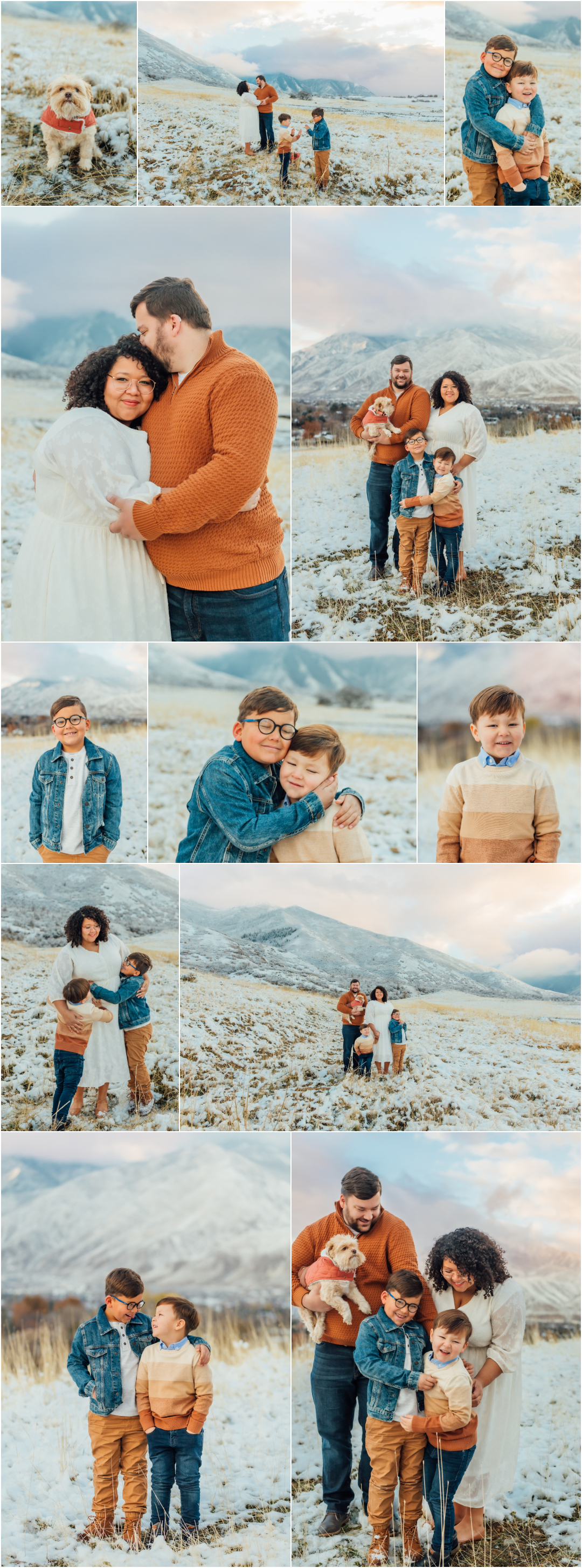 Winter Family Pictures - Mapleton Utah Photographer