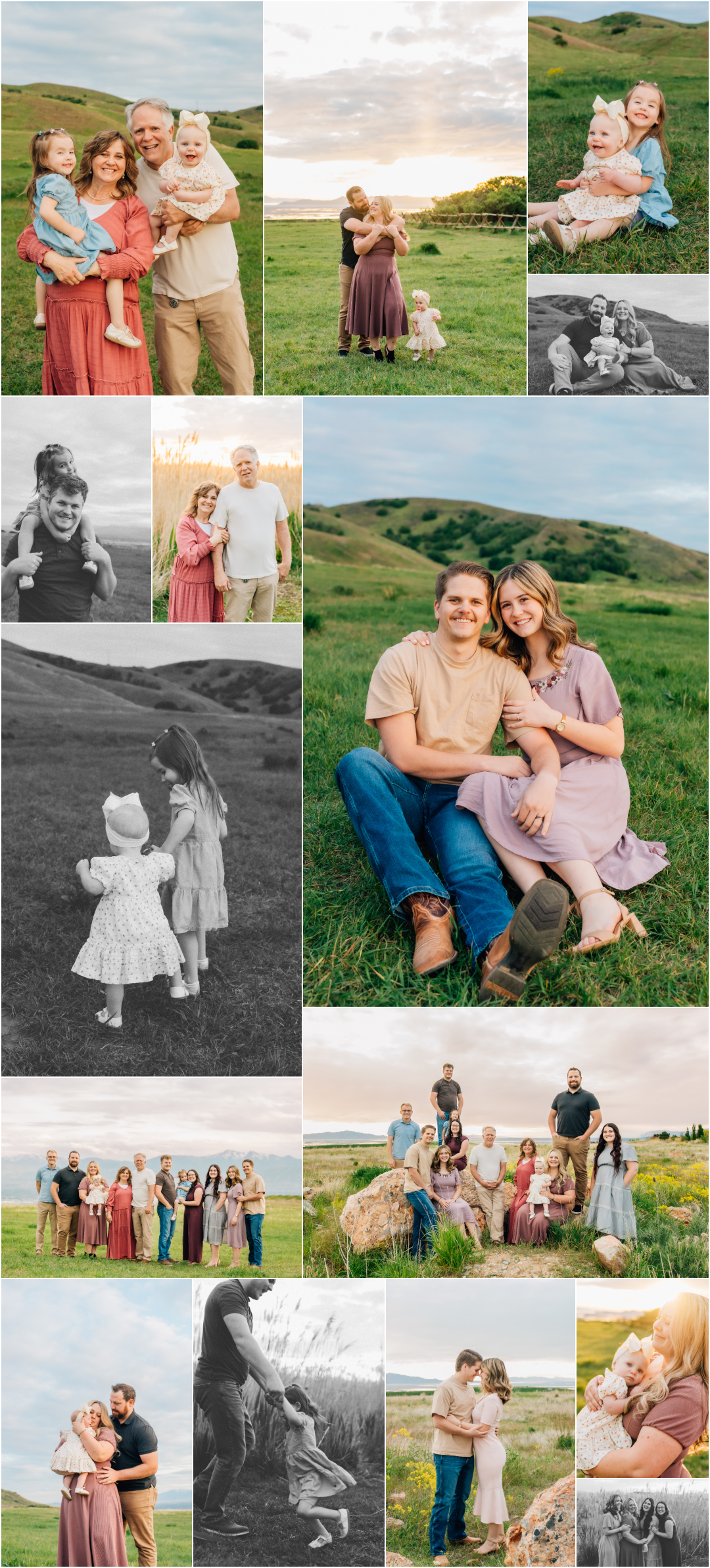 North Salt Lake Photographer - Spring Extended Family Pictures