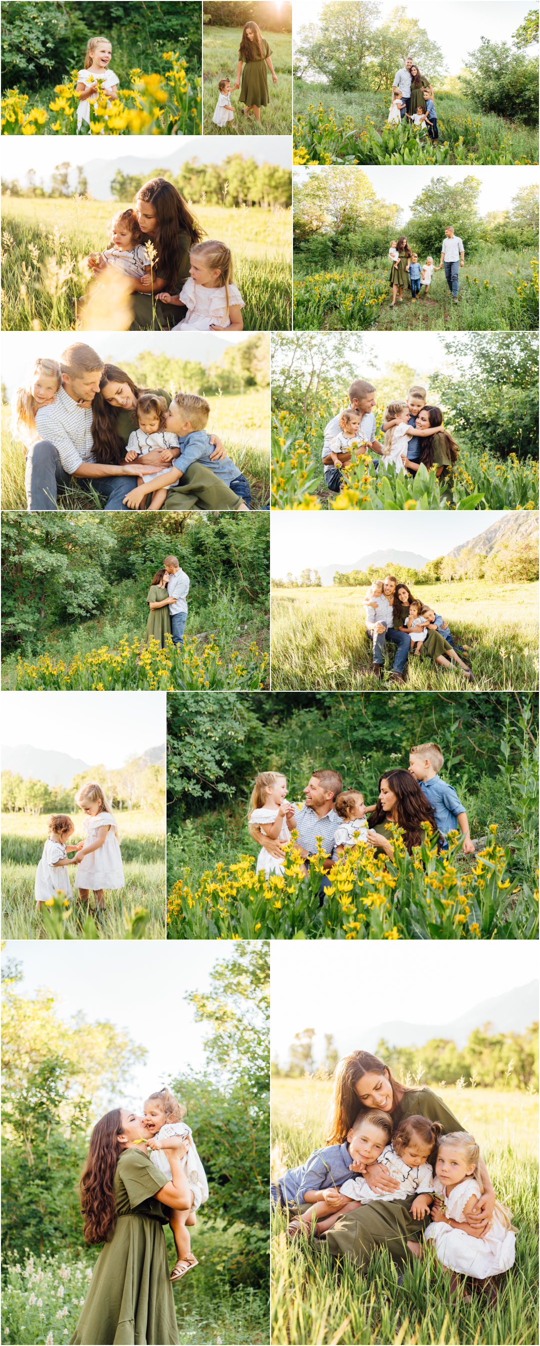 Provo Canyon Wild Flowers - Utah Summer Family Photography