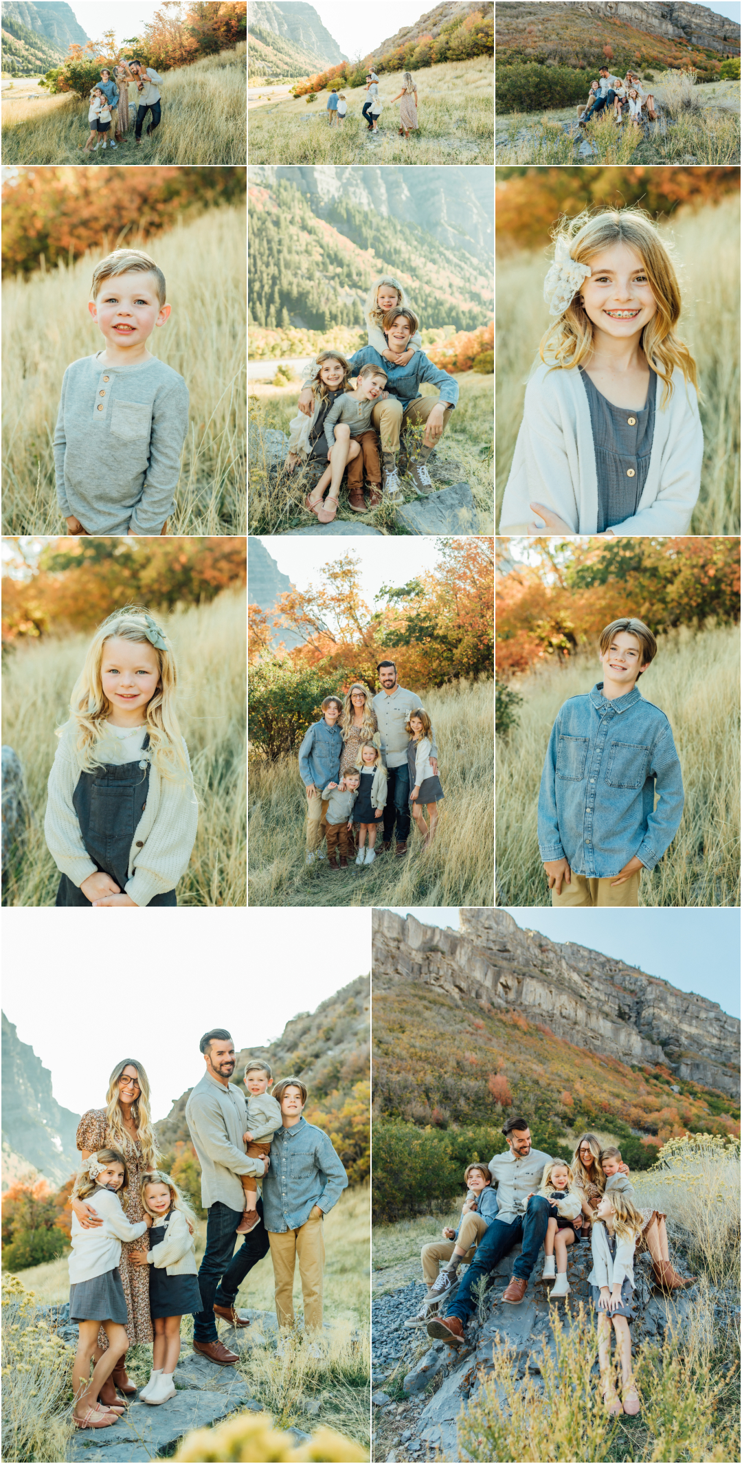 Provo Canyon Family Photographer - Utah Fall Family Photography