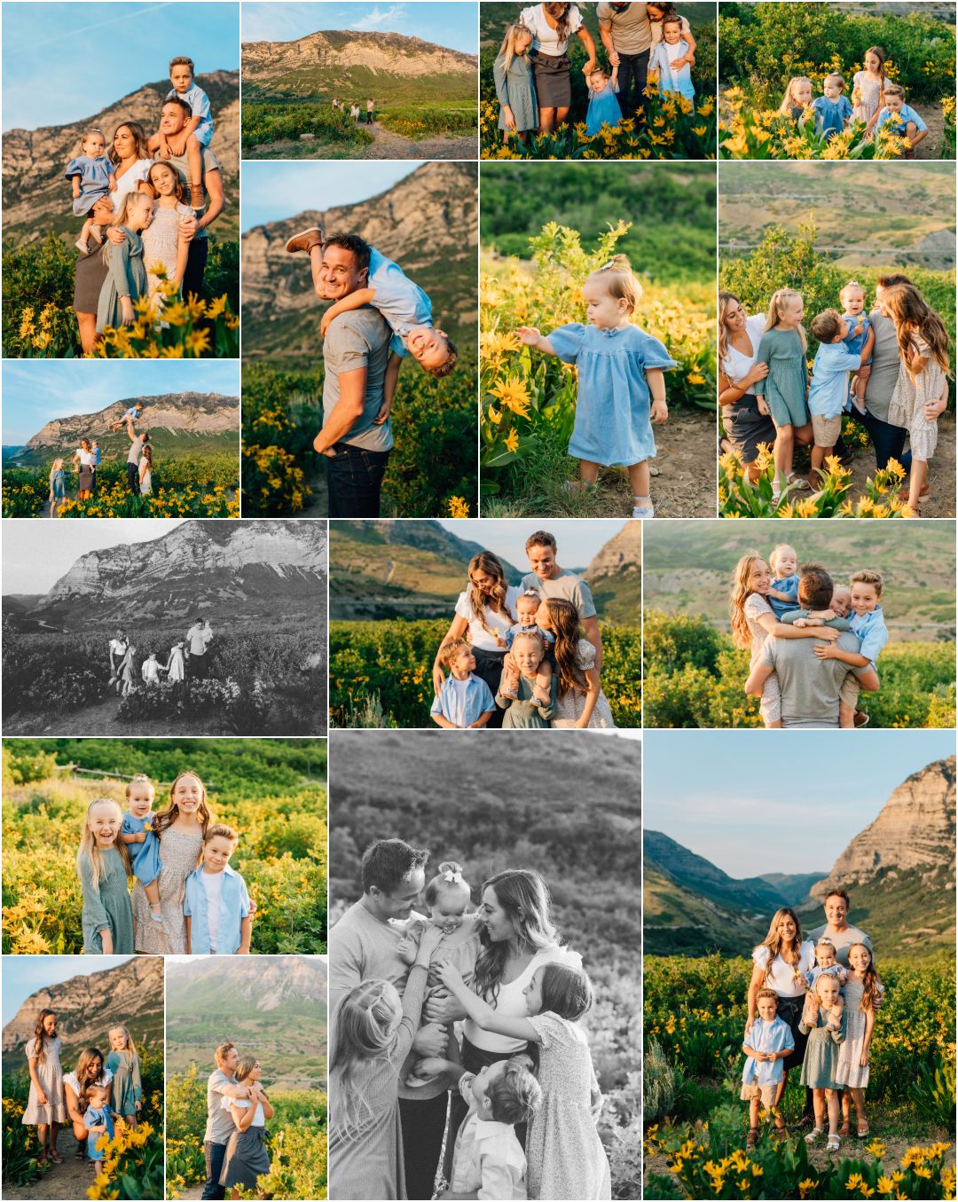 Mini Session Photographer - Provo Wild Flower Spring Family Photoshoot