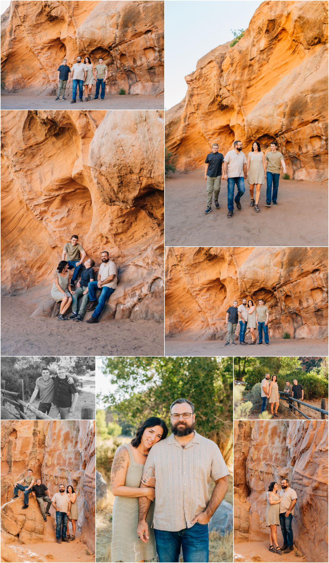 Mini Session Family Photographer - Red Rock in Spanish Fork
