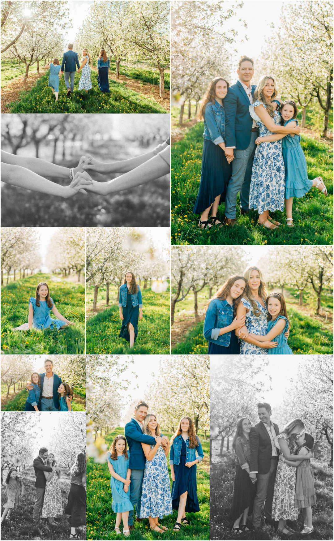Spring Orchard Family Photography - Utah County Santaquin Photographer