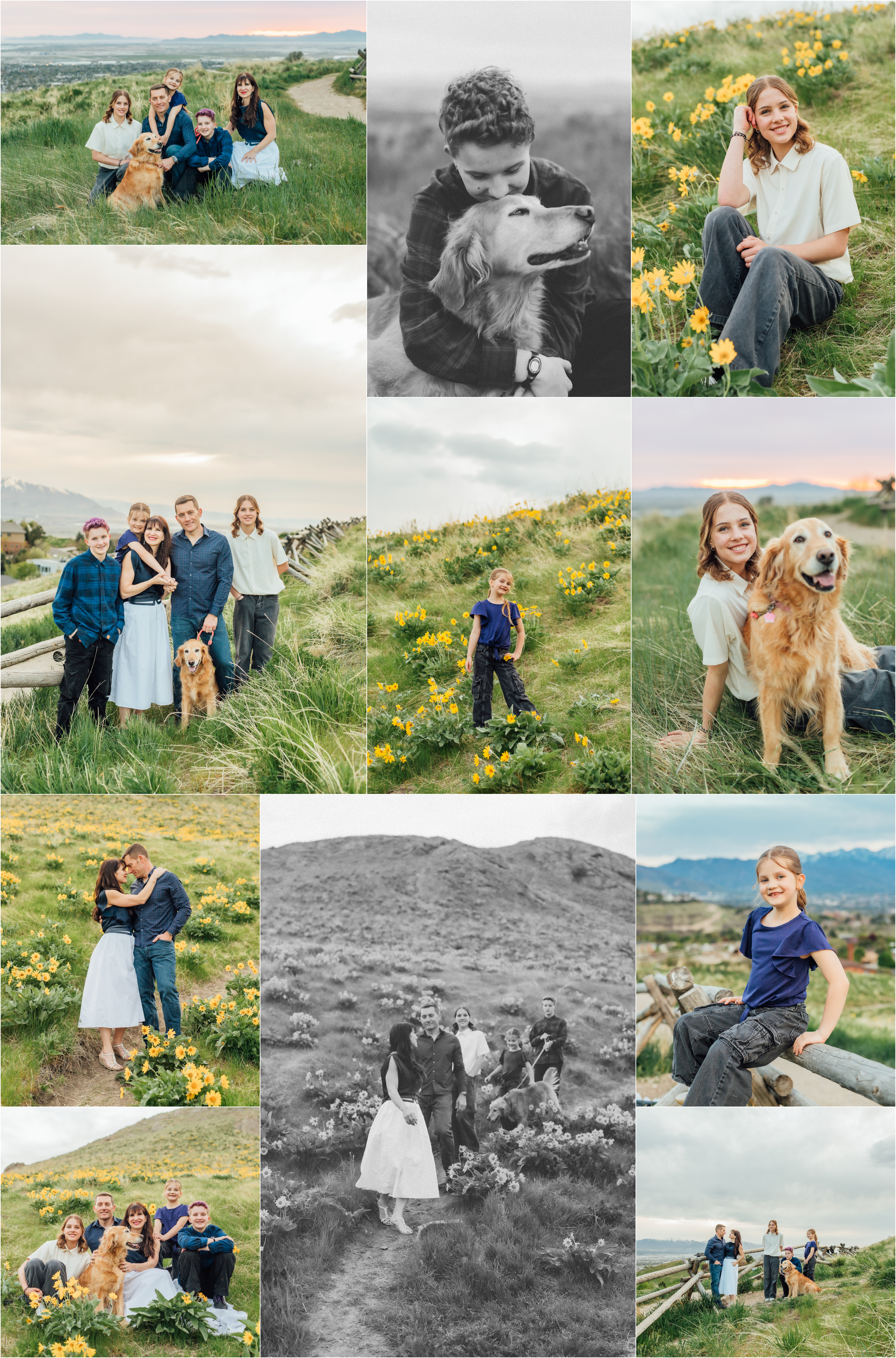 Spring Family Photos in Utah - SLC Wild Flowers Photographer