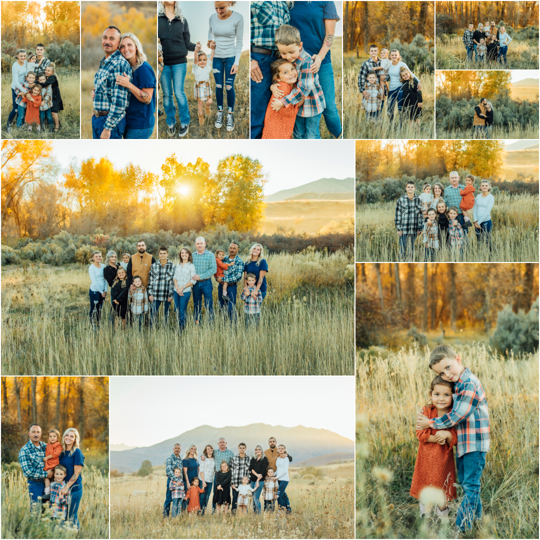 Fall Extended Family Photography - Spanish Fork Utah