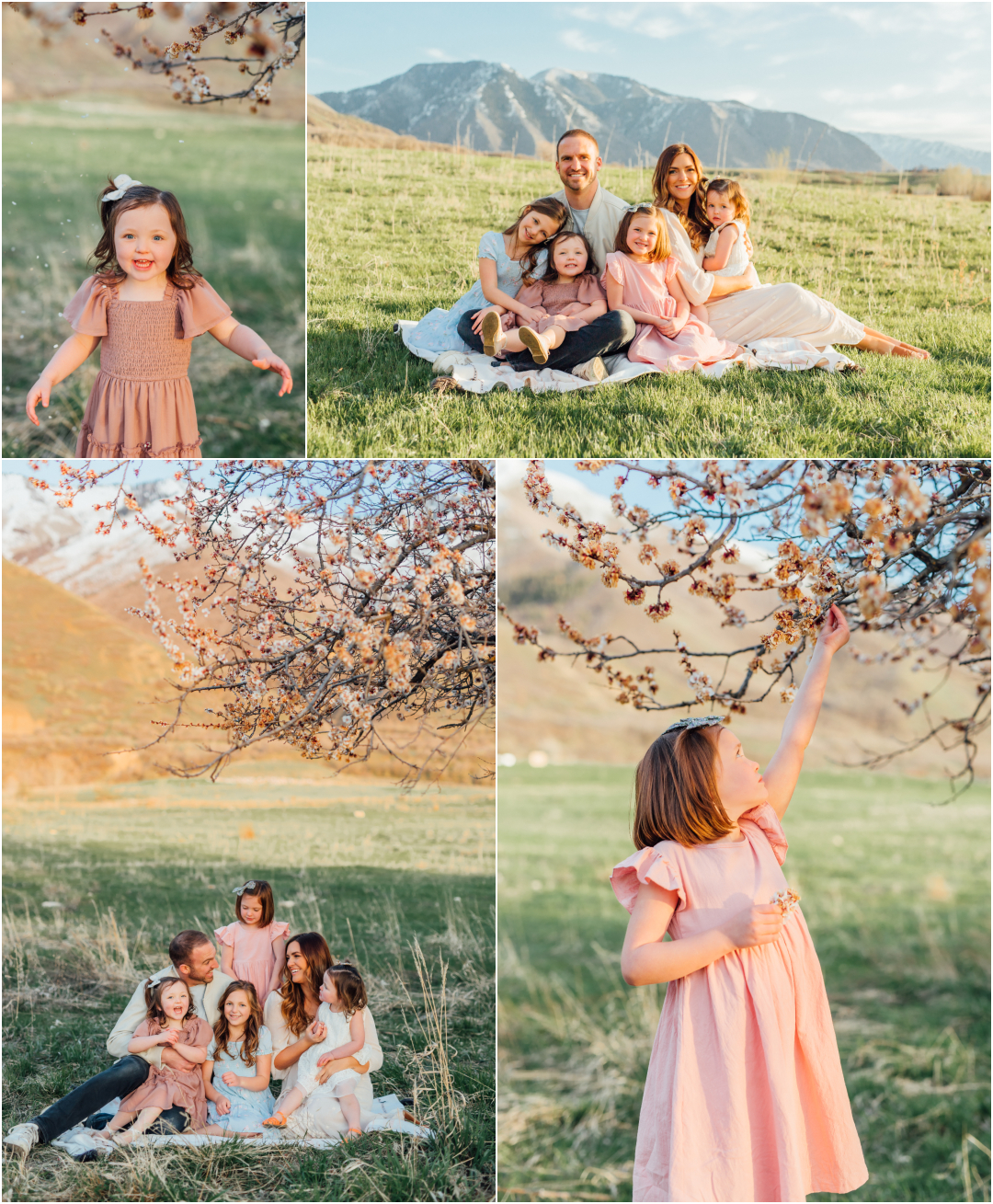 Utah Spring Family Photography Locations in Utah County - Mapleton