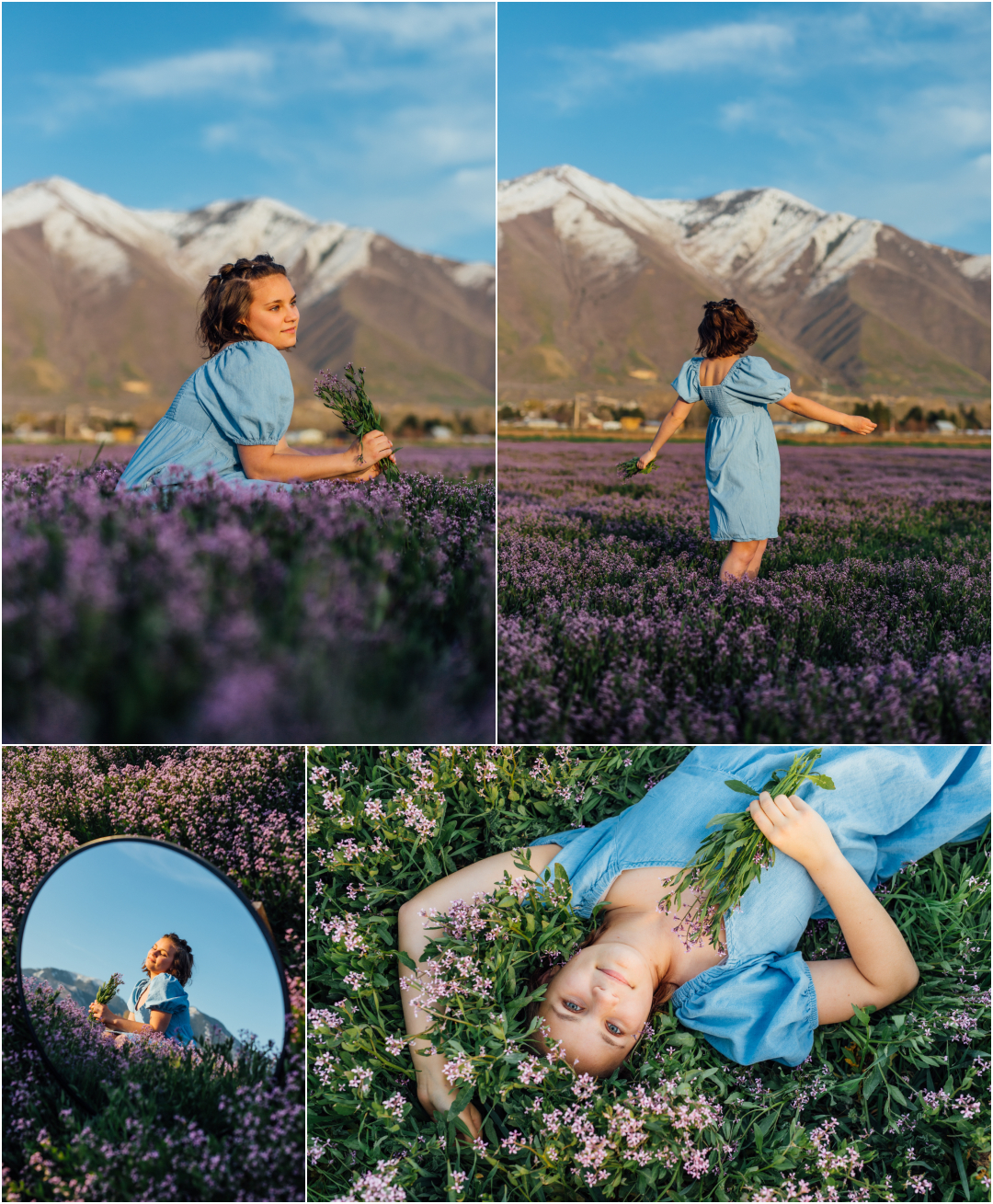Utah Spring Family Photography Locations in Utah County - Mapleton Flower Field