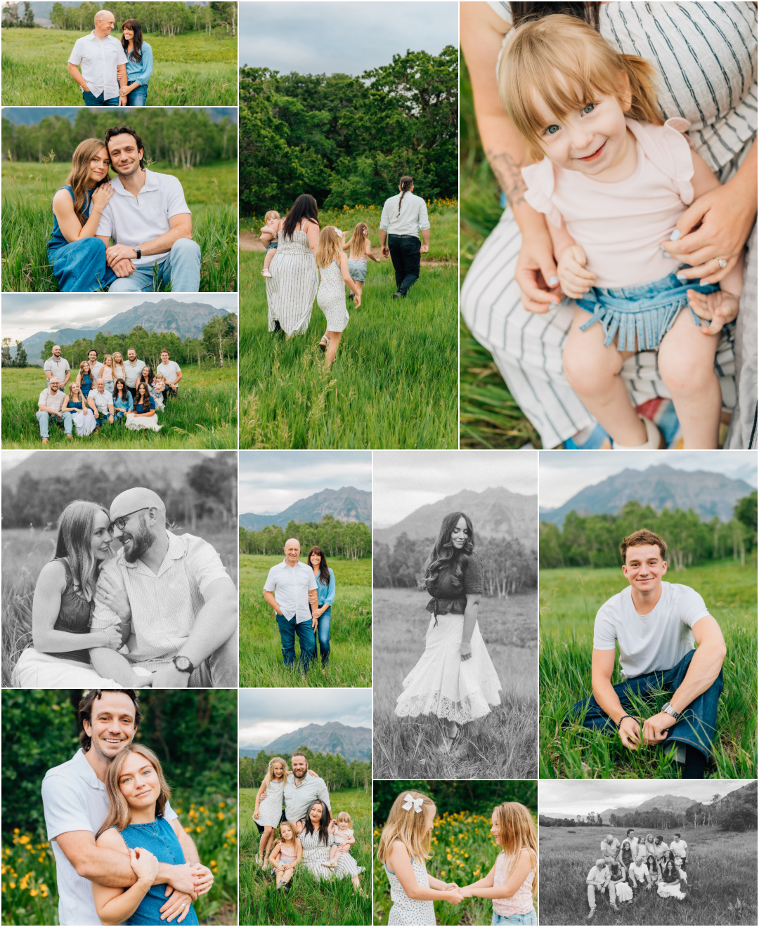 Extended Family Photographer - Provo Canyon Wild Flowers