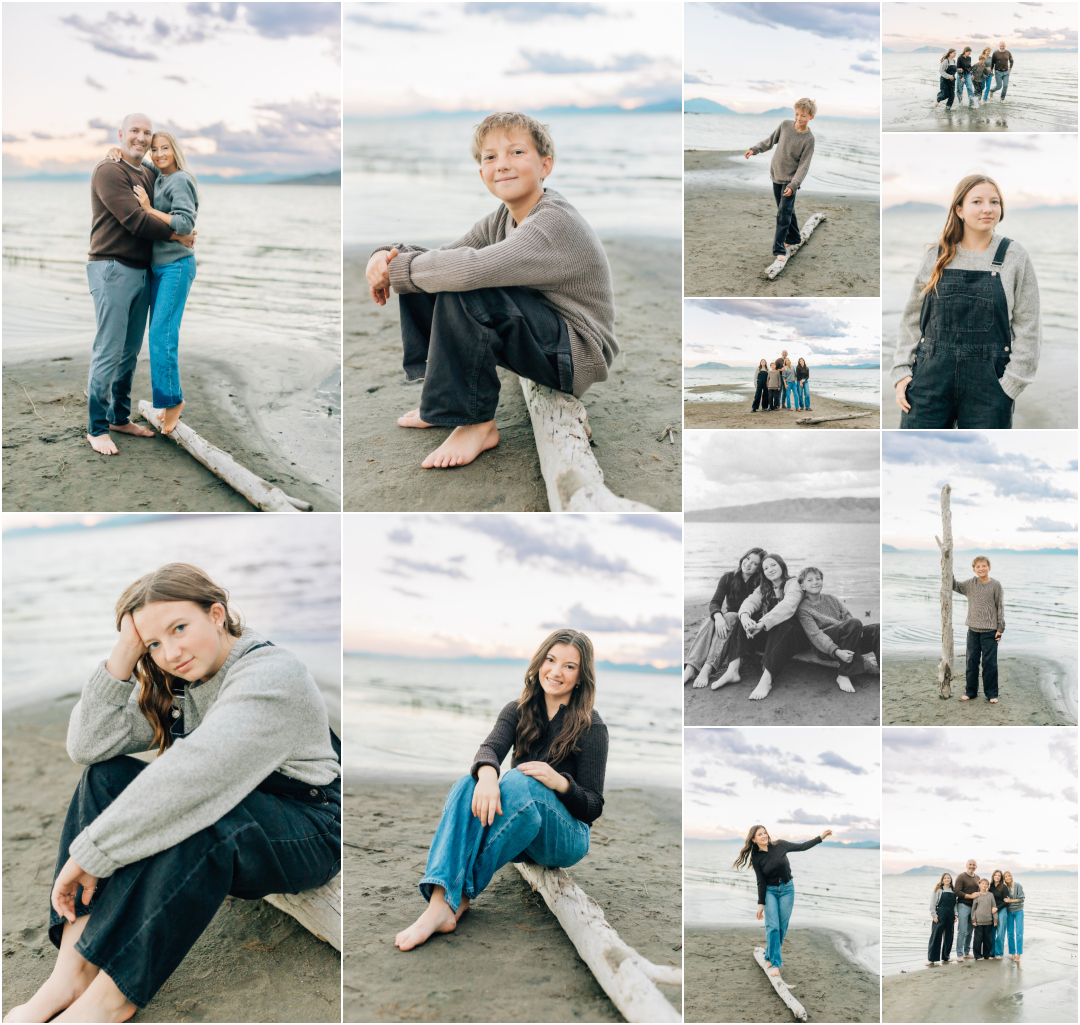 Utah beach family photos - Orem Utah Photographer